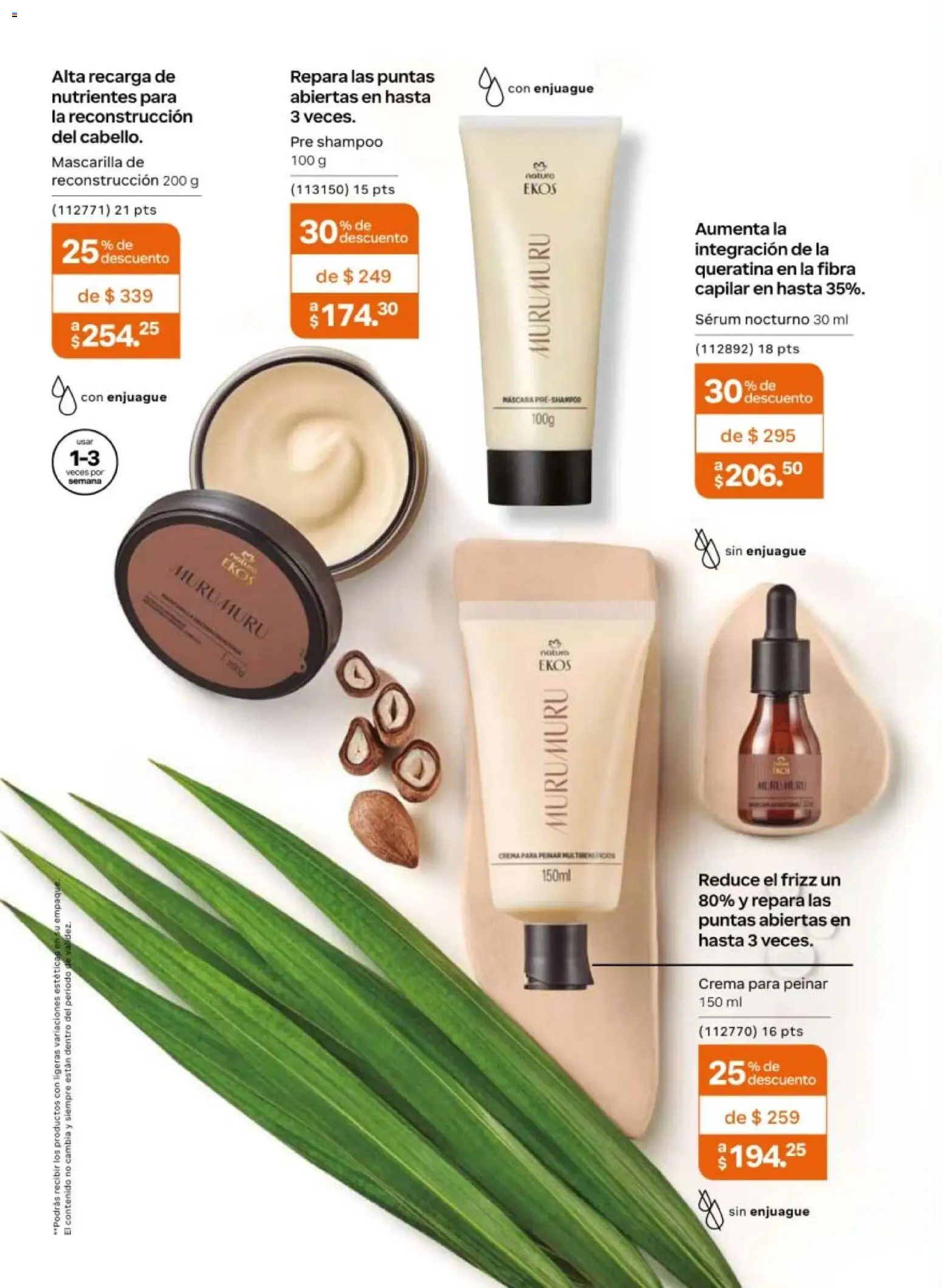 Nuevas ofertas de Natura válidas en toda la República Mexicana desde el 02.04.2026. ¡Encuentra las mejores ofertas en Natura campaña 6 2026! | Página: 136 | Productos: Serum, Crema, Máscara, Mascarilla