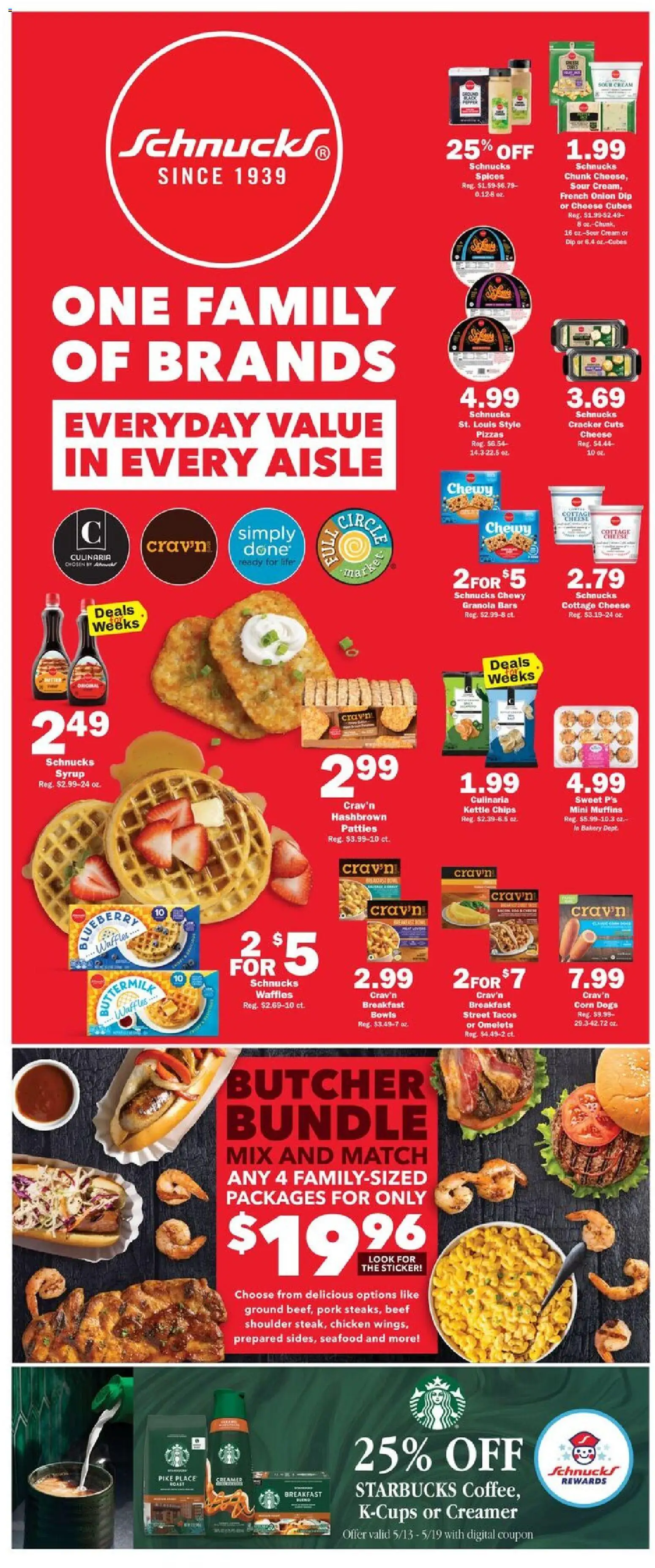 Schnucks Weekly Print Ad - MO - valid from 13.05.2026 | Page: 2 | Products: Cream, Spices, Seafood, Onion
