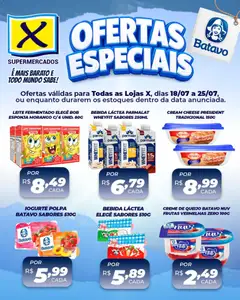 X Supermercados ofertas Batavo - Pré-Visualização do folheto da loja X Supermercados, válido de 18/07/2026