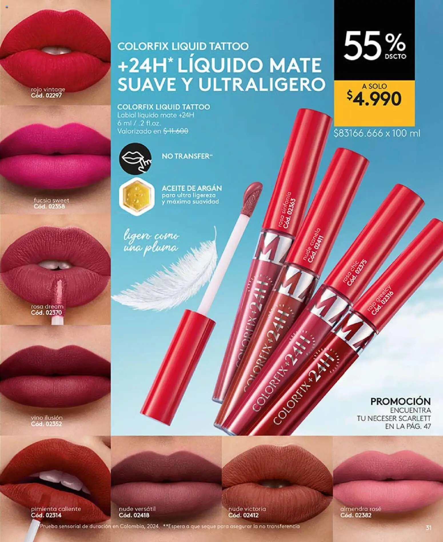Catálogo Ésika Campaña 6 │ válido desde el 01.04.2026 | Página: 31 | Productos: Pimienta, Almendra, Mate, Labial