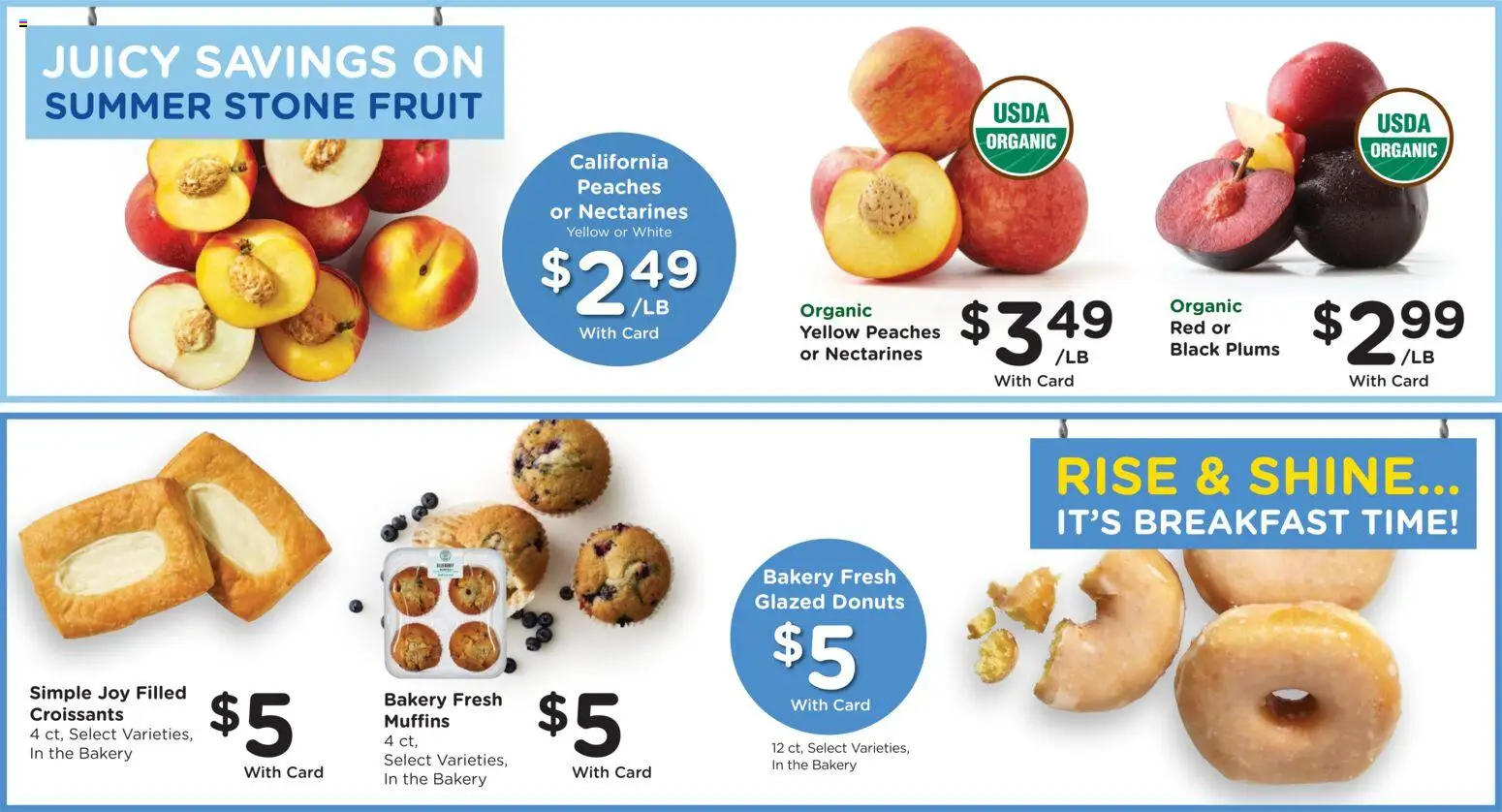 Mariano's Weekly Ad - valid from 07/29/2026 | Page: 11 | Products: Bakery, Peaches, Croissants