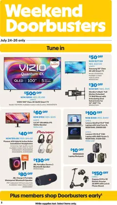 Preview of Sam's Club weekly ads valid from 07/22/2026 | Page: 2 | Products: Swivel, Phone, Headphones, Speaker