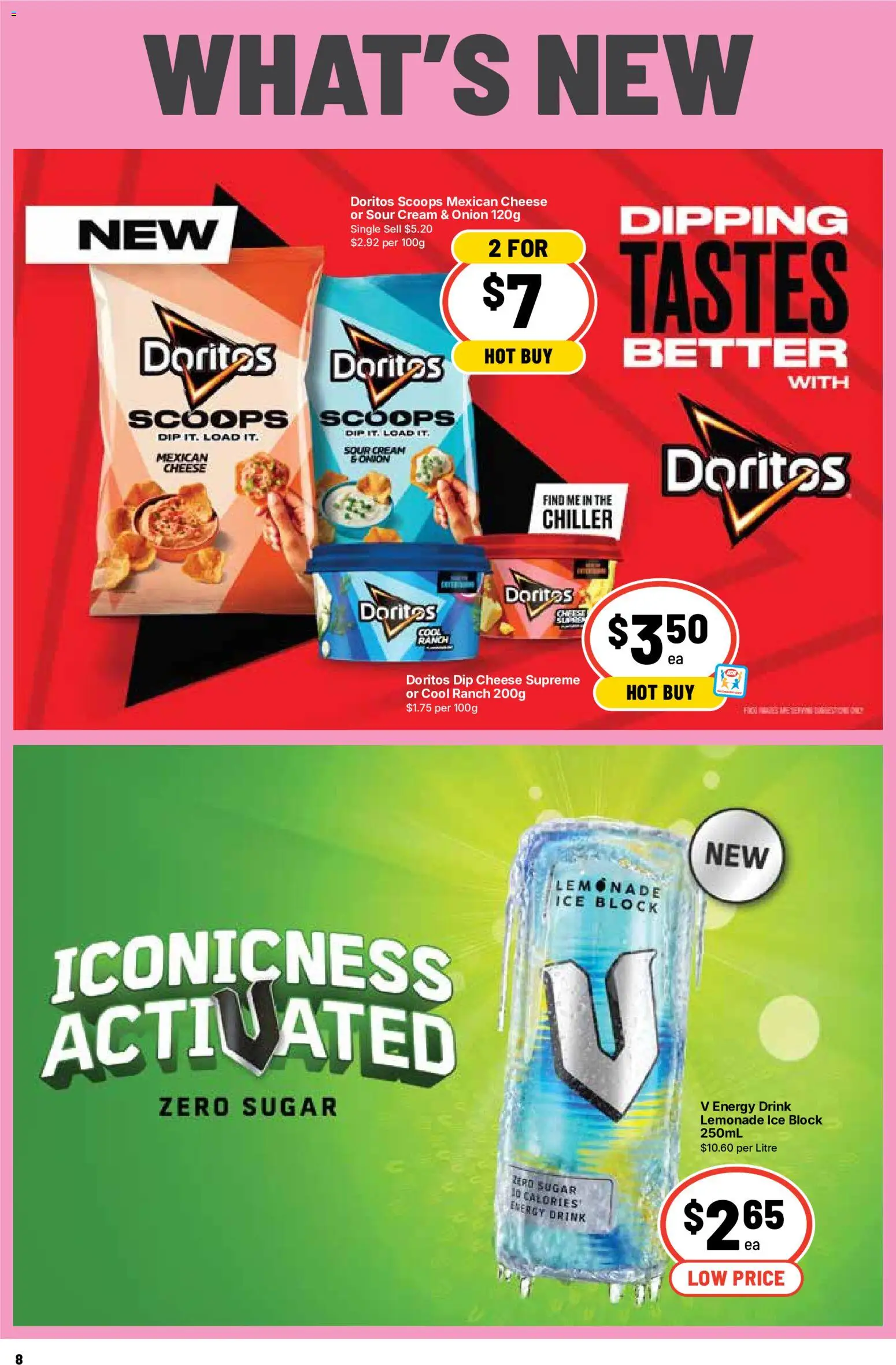 Ritchies catalogue - valid from 23/09/2026 | Page: 8 | Products: Cheese, Energy drink, Cream, Lemonade