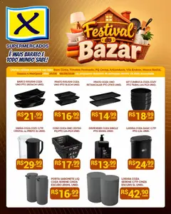 X Supermercados ofertas Festival do Bazar - Pré-Visualização do folheto da loja X Supermercados, válido de 20/08/2026