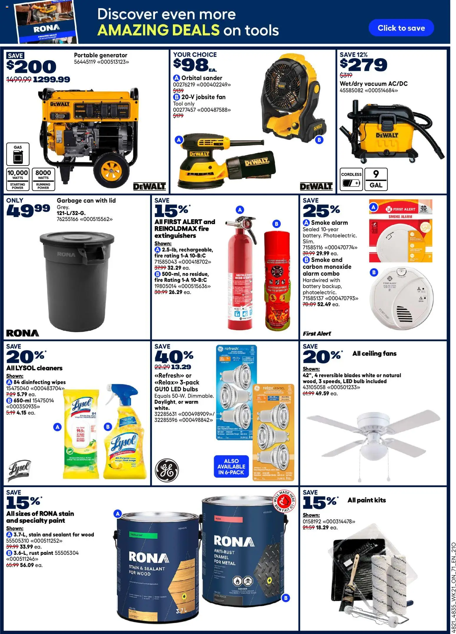 Rona flyer valid from 18.06.2026 | Page: 9 | Products: Fan, Battery