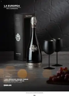 Vista previa de La Europea catálogo, nuevo folleto de la tienda, válido en México a partir del 22/09/2025 | Página: 24 | Productos: Vino espumoso, Cava, Vino