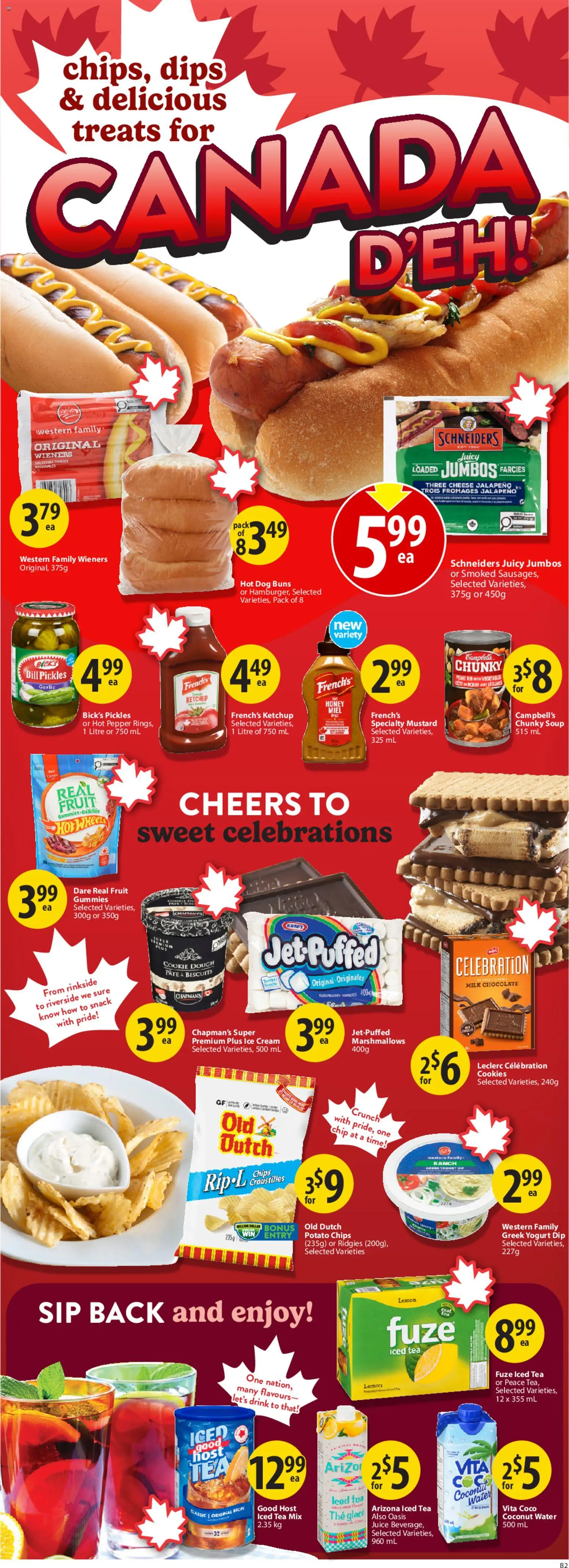 Save on foods flyer valid from Jun 25, 2026 | Page: 4 | Products: Tea, Cream, Ice cream, Chocolate