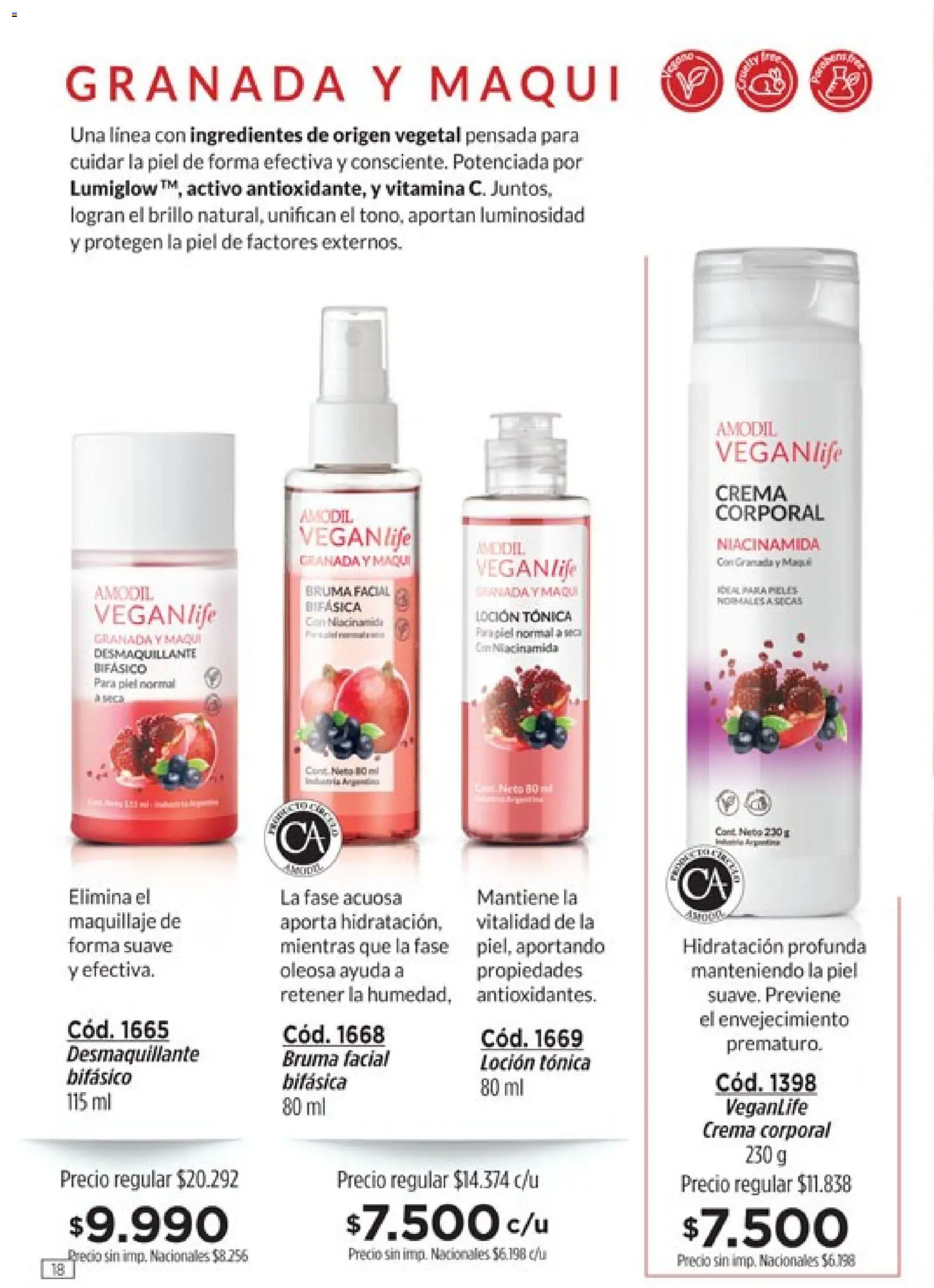 Amodil - Campaña 10 │ válido desde el 01.06.2026 | Página: 18 | Productos: Maquillaje, Brillo, Bruma, Crema