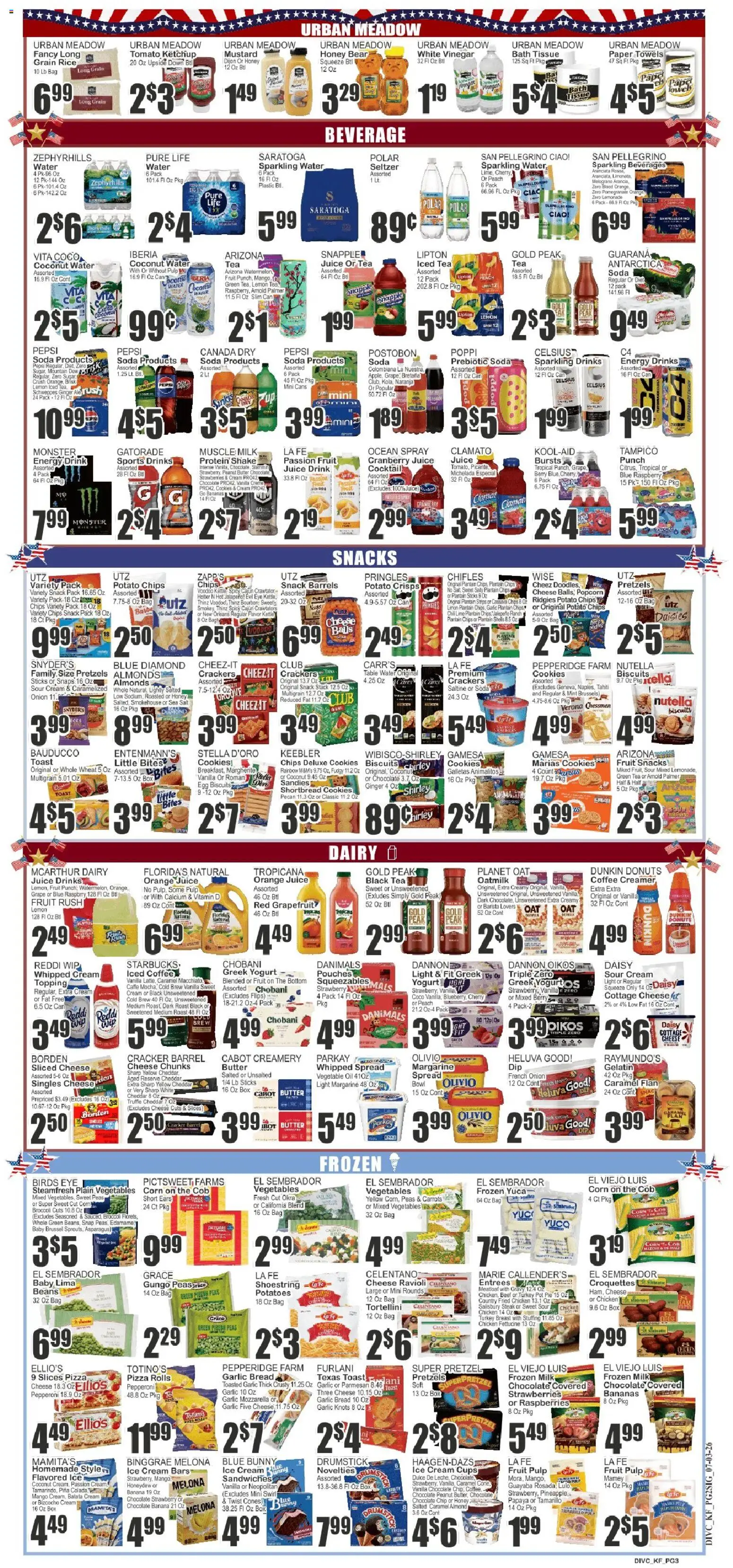 Key Food Weekly Ad - valid from 07/02/2026 | Page: 3 | Products: Vitamin, Sour cream, Pineapple, Lime