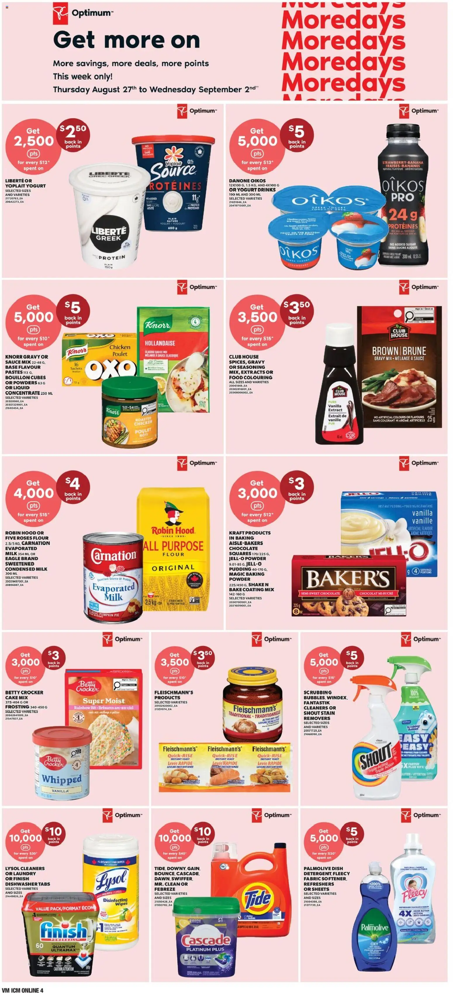 Valu Mart flyer valid from Aug 27, 2026 | Page: 6 | Products: PC, Dishwasher, Drinks, Chicken
