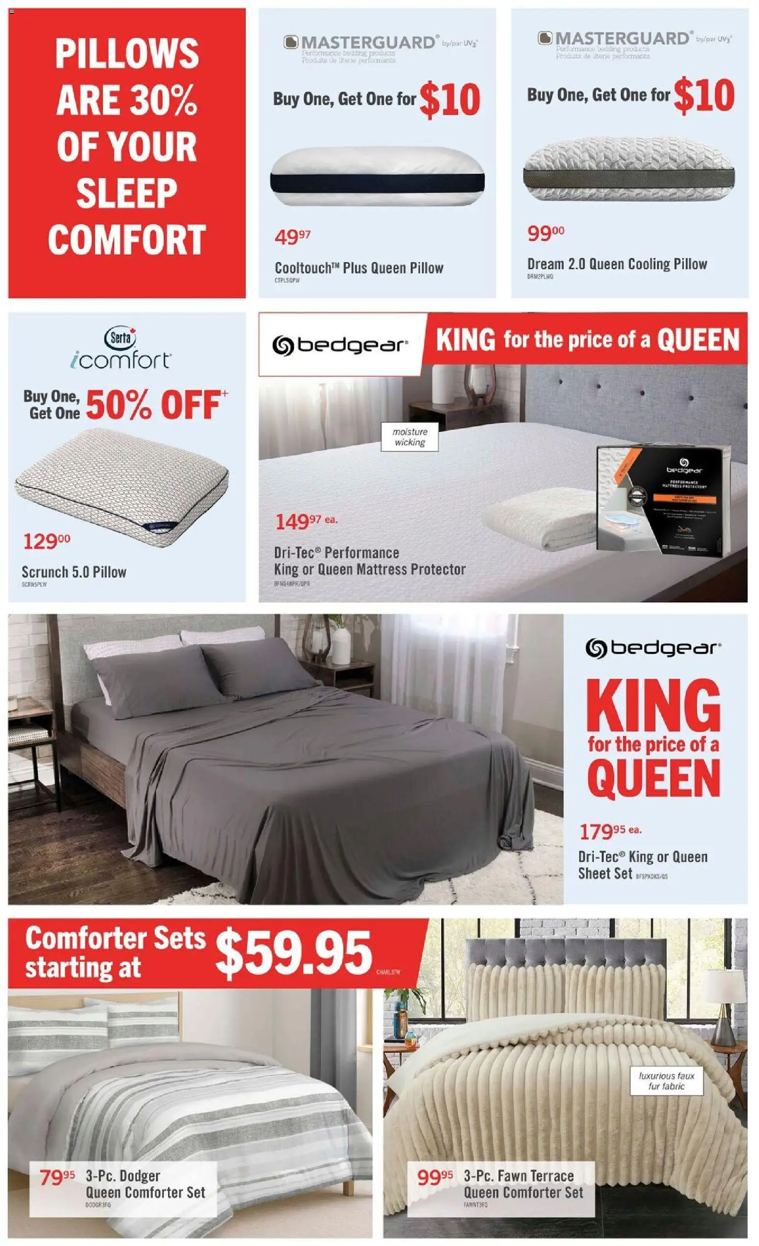 The Brick flyer valid from Jul 9, 2026 | Page: 5 | Products: Mattress, Pillow