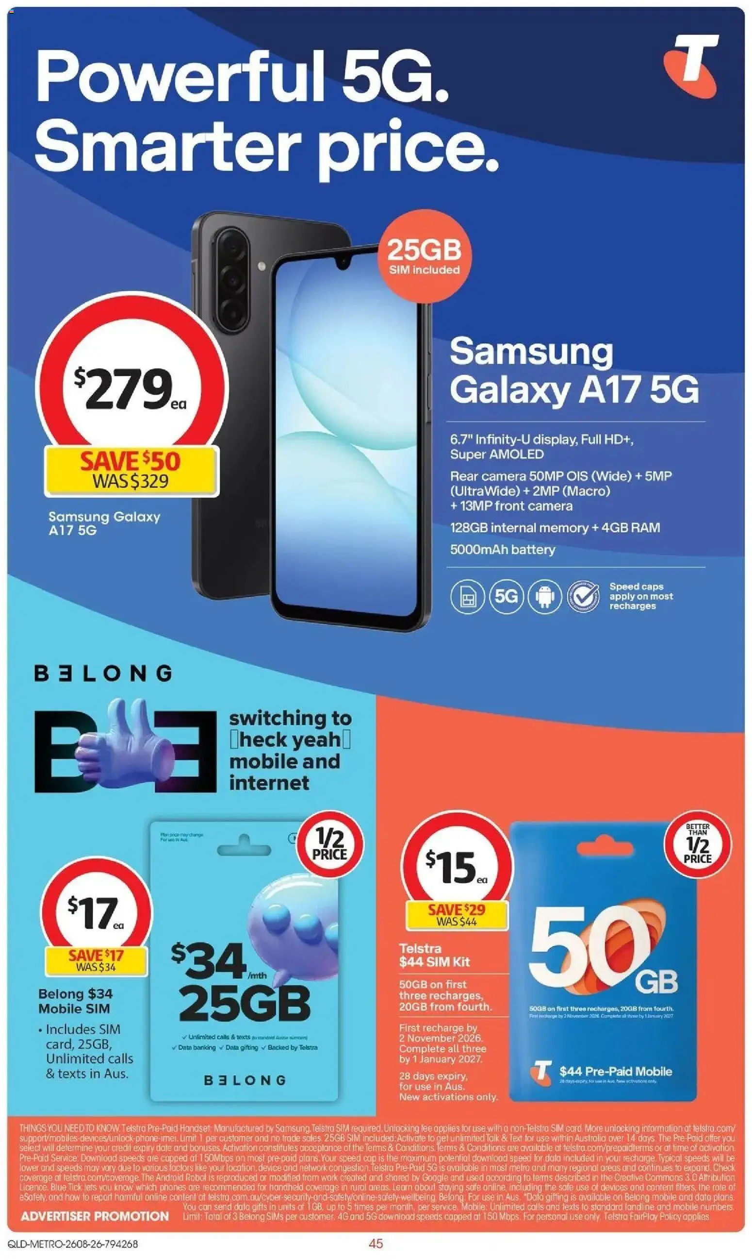 ﻿Coles catalogue valid from 26/08/2026 > Online Australia | Page: 45 | Products: Phone, Device, Safe, Robot
