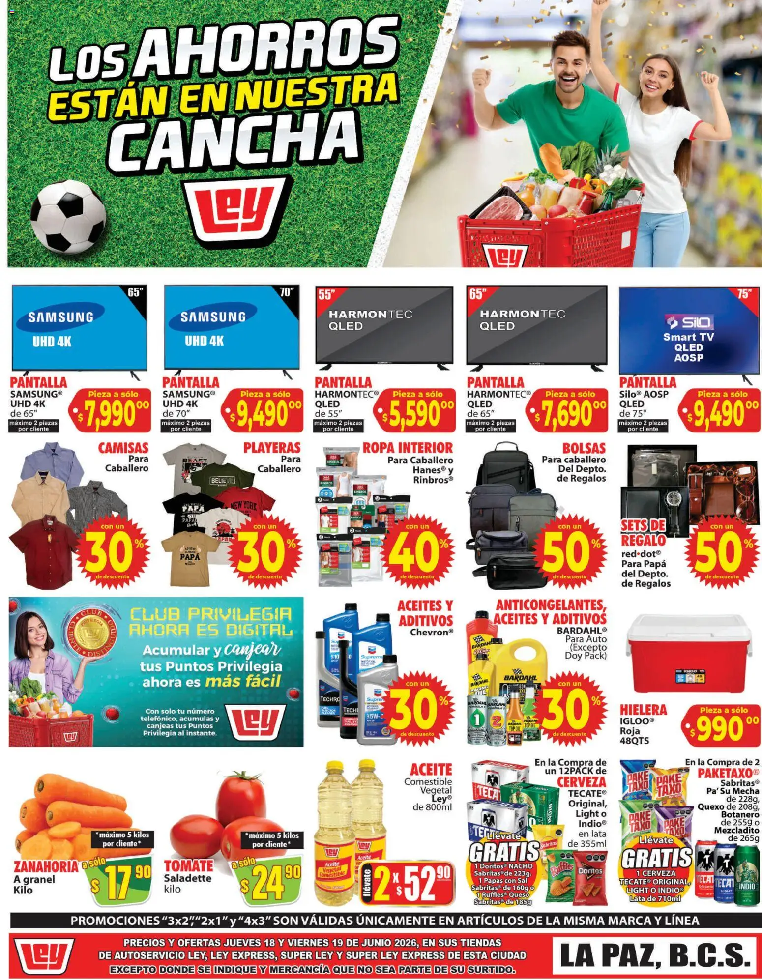 Nuevas ofertas de Casa Ley válidas en toda la República Mexicana desde el 18.06.2026. ¡Encuentra las mejores ofertas en Casa Ley folleto Autoservicio La Paz, BCS! | Página: 1