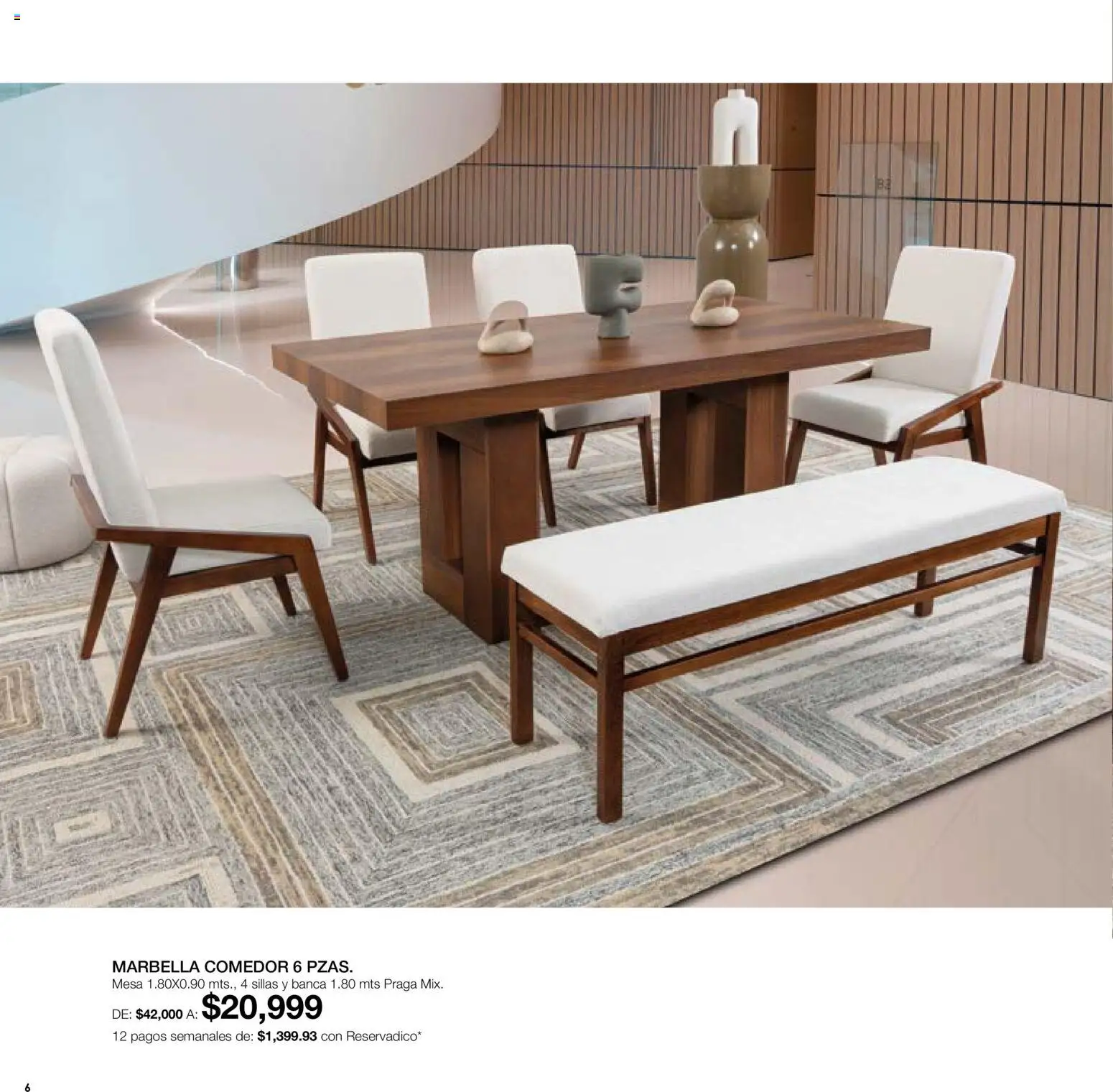 Nuevas ofertas de Muebles Dico válidas en toda la República Mexicana desde el 01/08/2026. ¡Encuentra las mejores ofertas en Muebles Dico catálogo! | Página: 6 | Productos: Mesa