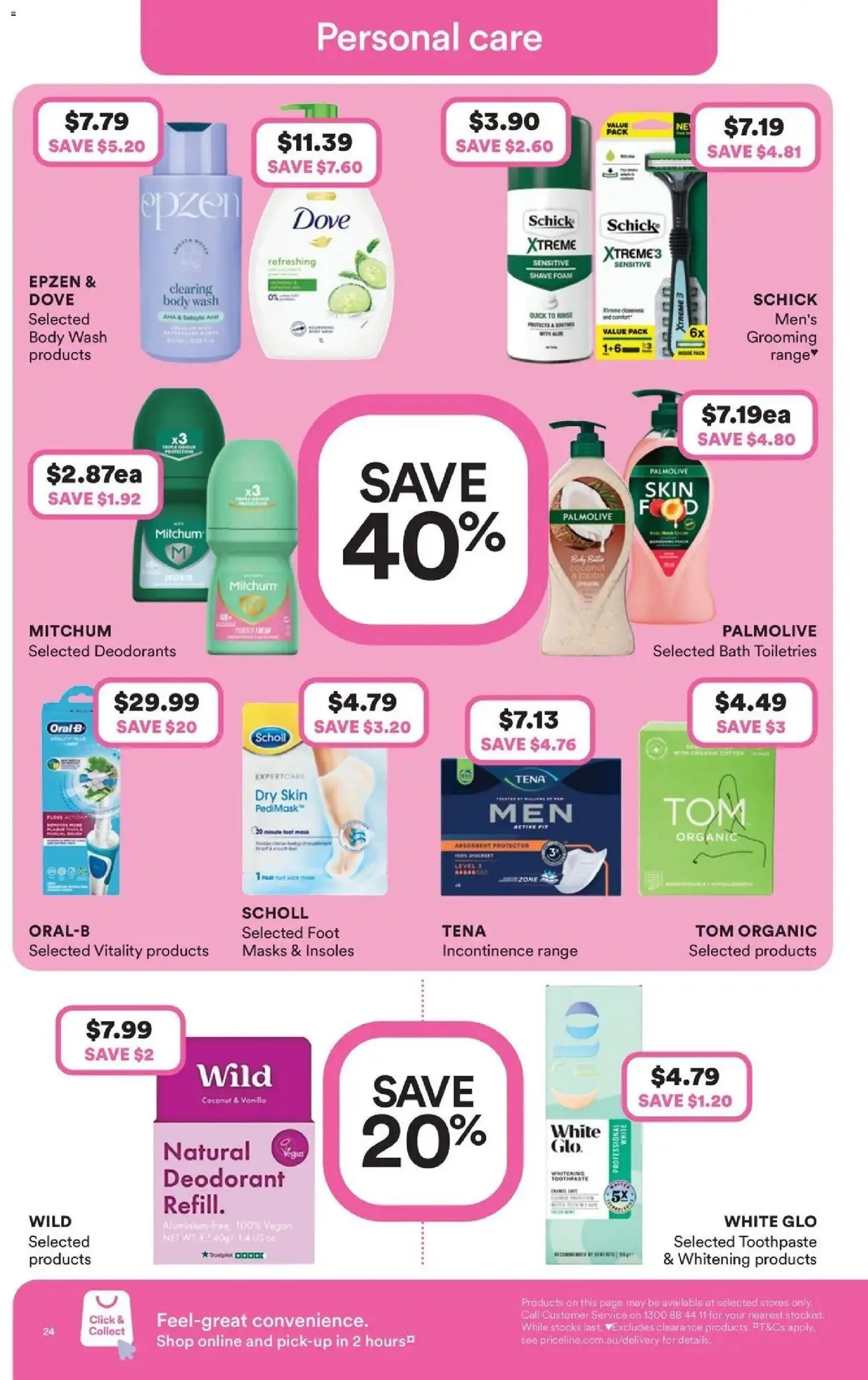 Priceline Pharmacy catalogue - valid from 20.05.2026 | Page: 24 | Products: Bath, Deodorant, Toothpaste