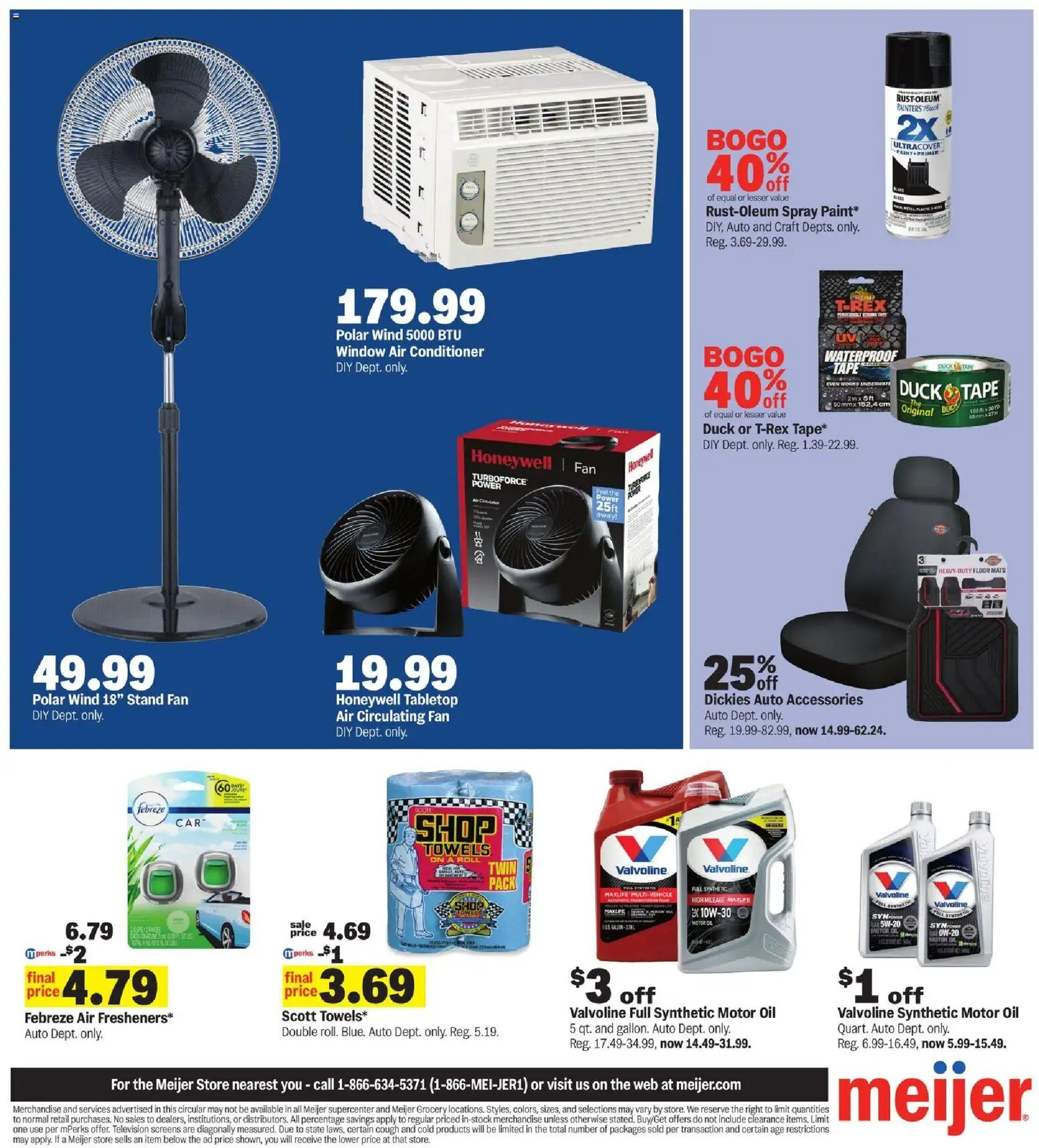 Meijer Ad - valid from 17.06.2026 | Page: 10 | Products: Conditioner, Oil, Rice, Fan