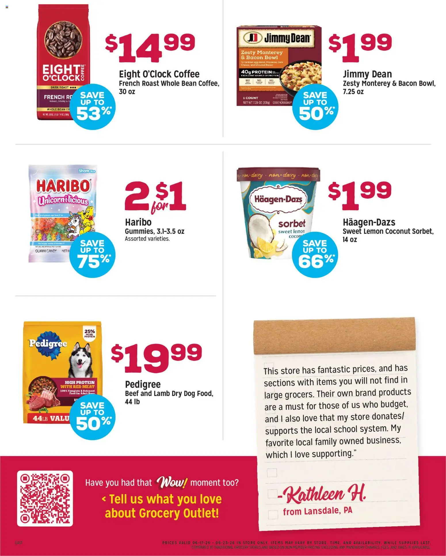 Grocery Outlet Weekly Ad - OH - valid from 17.06.2026 | Page: 3 | Products: Coffee, Beef, Lemon