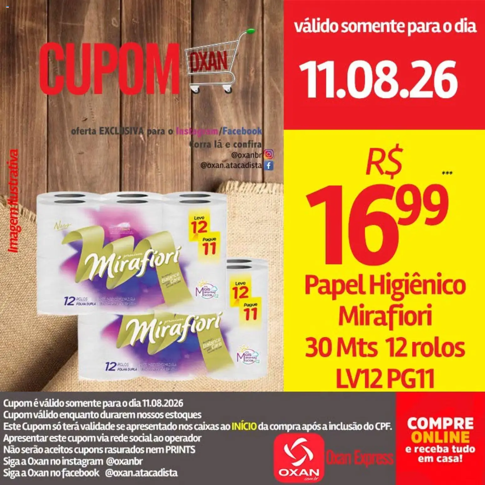 Oxan Atacadista Folheto - válido de 11/08/2026 | Página: 5 | Produtos: Papel higiênico