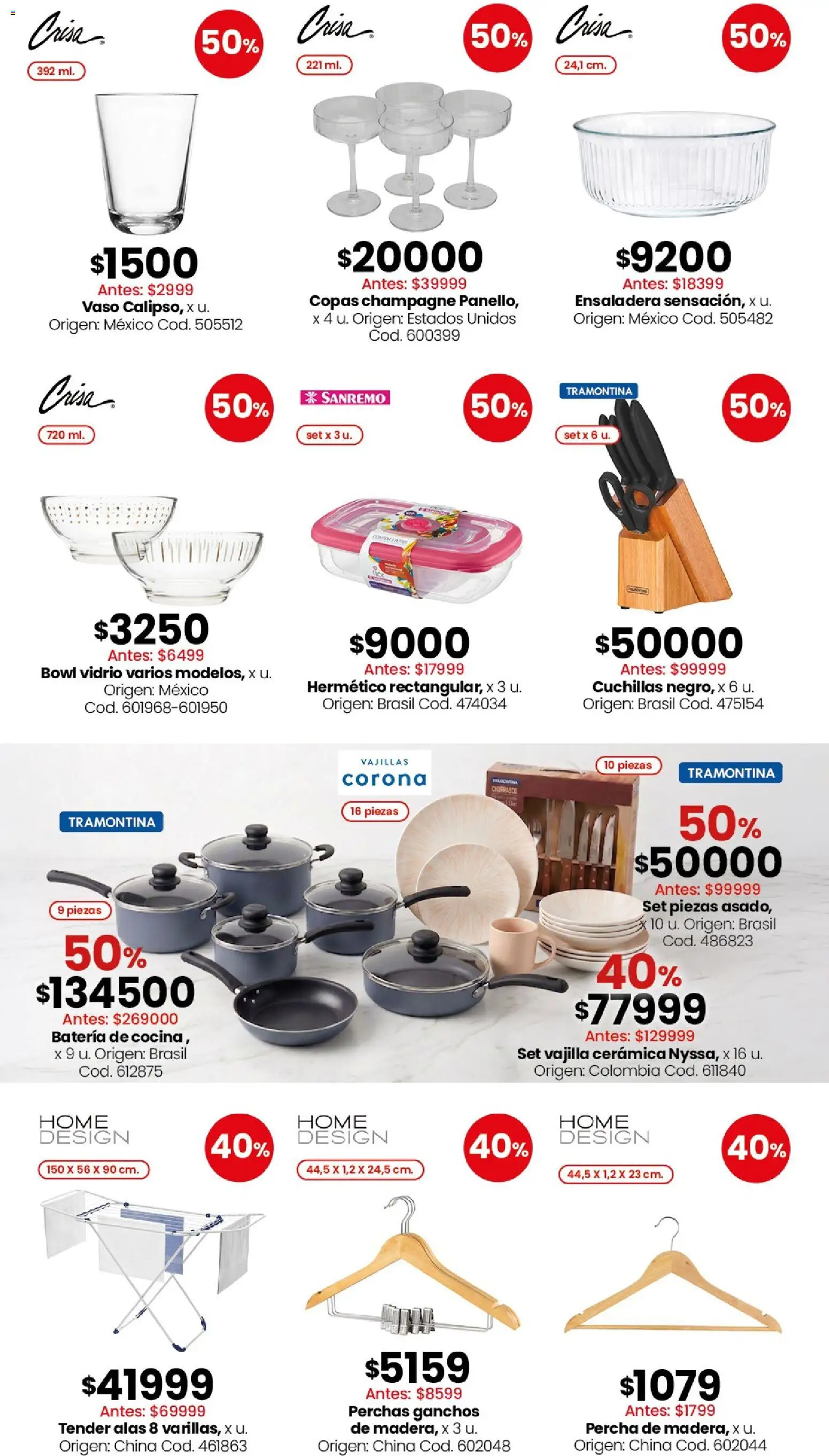 Coto - Bazar, deco, aire libre y mascotas │ válido desde el 18.05.2026 | Página: 2 | Productos: Percha, Batería, Champagne, Ensaladera