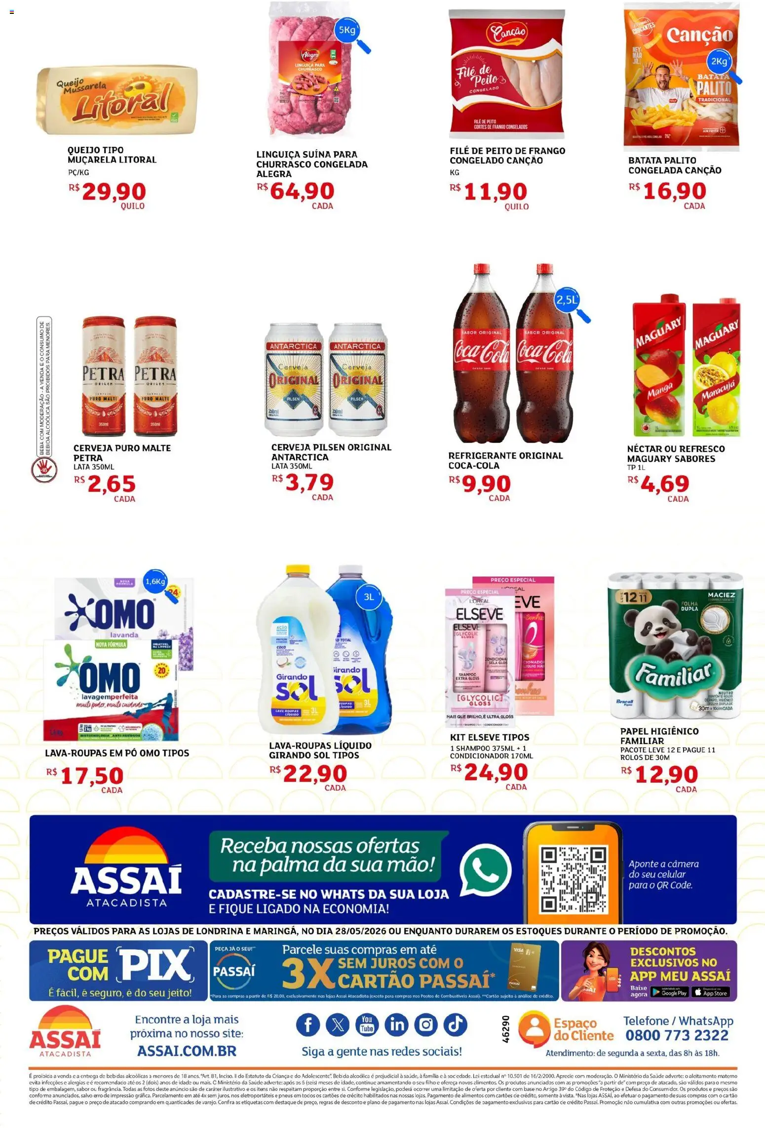 Assaí Atacadista Folheto - válido de 28.05.2026 | Página: 2 | Produtos: Coco, Maracujá, Celular, Muçarela