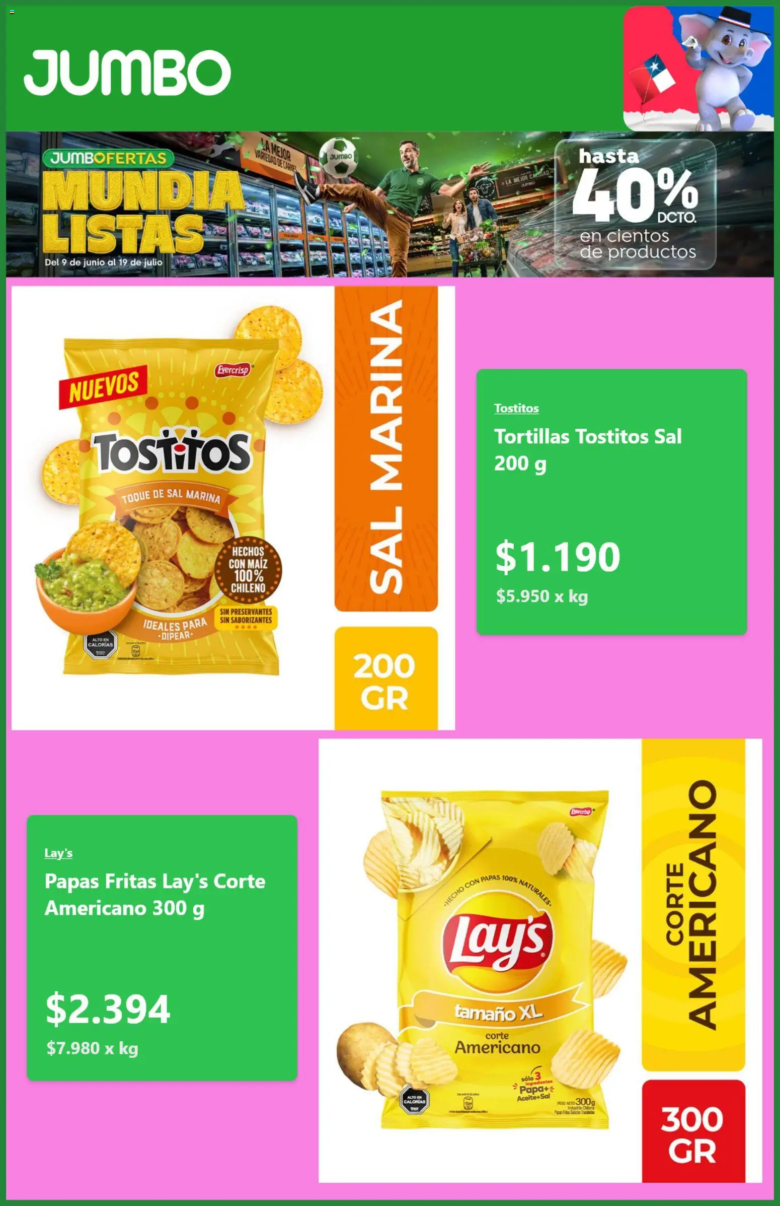 Jumbo Ofertas │ válido desde el 11.07.2026 | Página: 3 | Productos: Sal, Tortillas, Papas, Papa