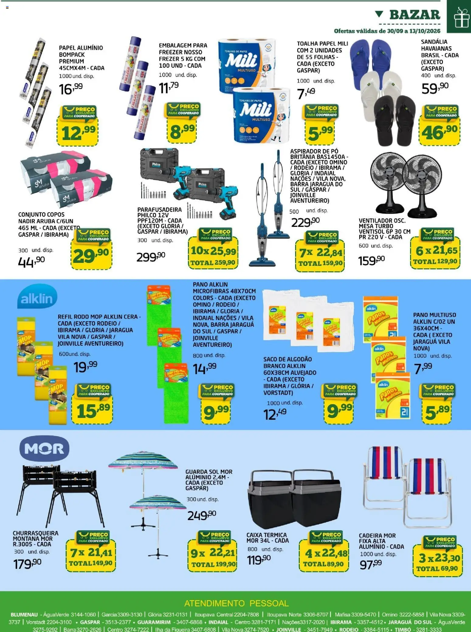Cooper Folheto - válido de 30/09/2026 | Página: 16 | Produtos: Mop, Freezer, Cadeira, Cera