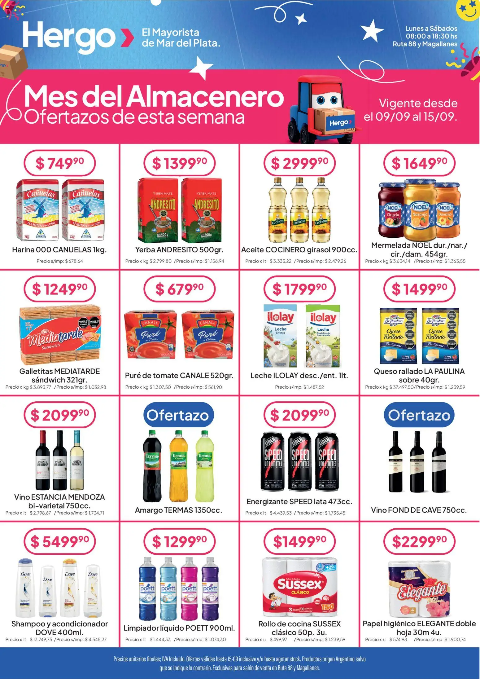 Hergo catálogo │ válido desde el 09/09/2026 | Página: 1 | Productos: Sobre, Yerba, Vino, Puré