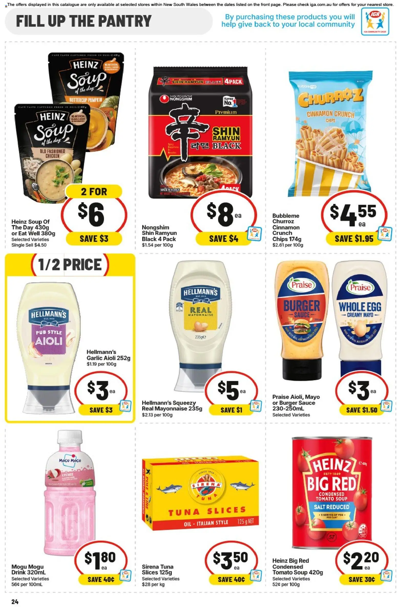 IGA catalogue - valid from 19/08/2026 | Page: 22 | Products: Chicken, Soup, Pumpkin, Foil