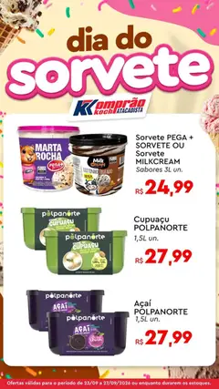Komprao Atacadista ofertas Dia do Sorvete - Pré-Visualização do folheto da loja Komprao Atacadista, válido de 23/09/2026