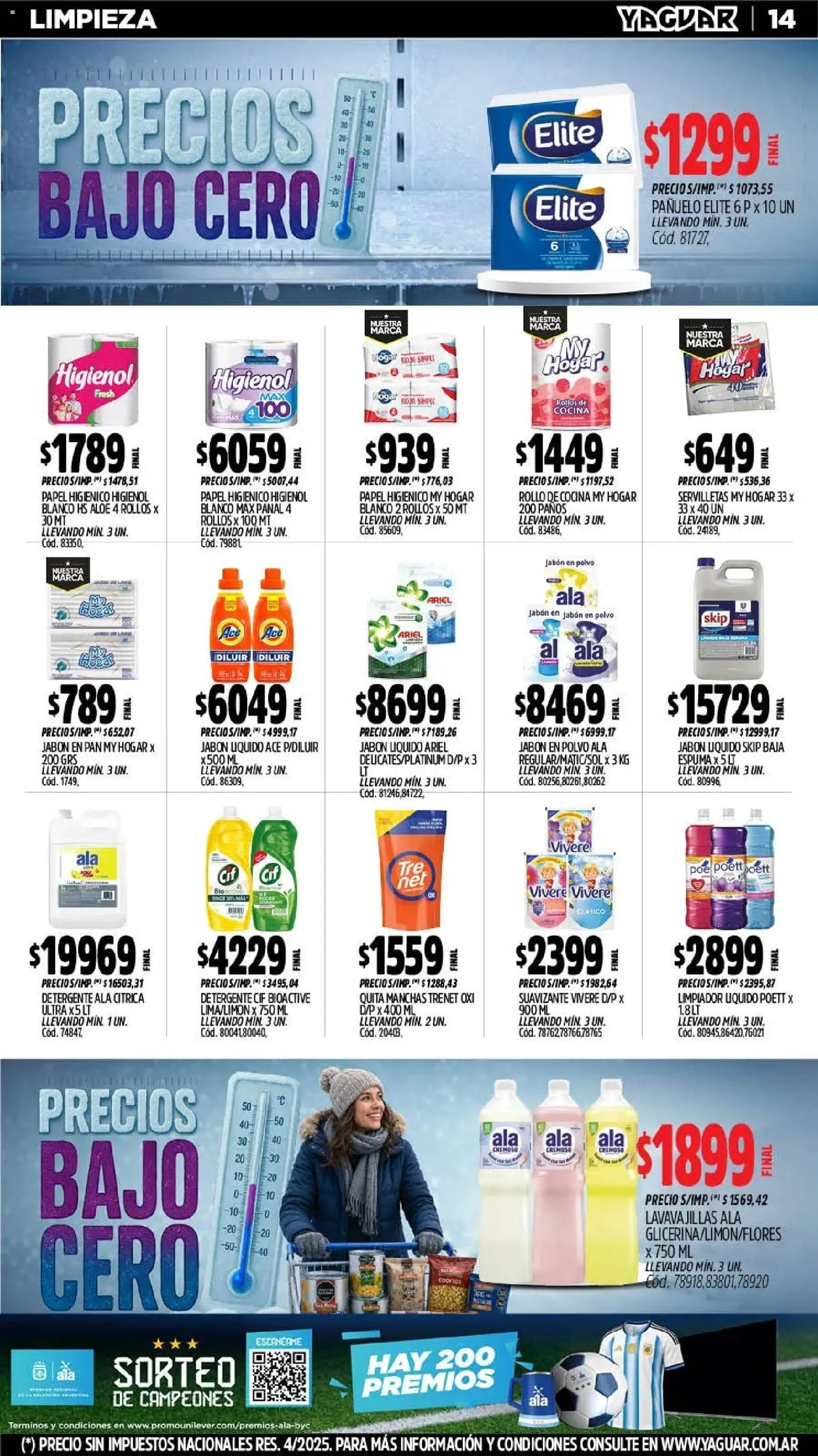 Yaguar - Oferta Semanal Trelew │ válido desde el 27/07/2026 | Página: 17 | Productos: Pañuelo, Lavavajillas, Servilletas, Pan