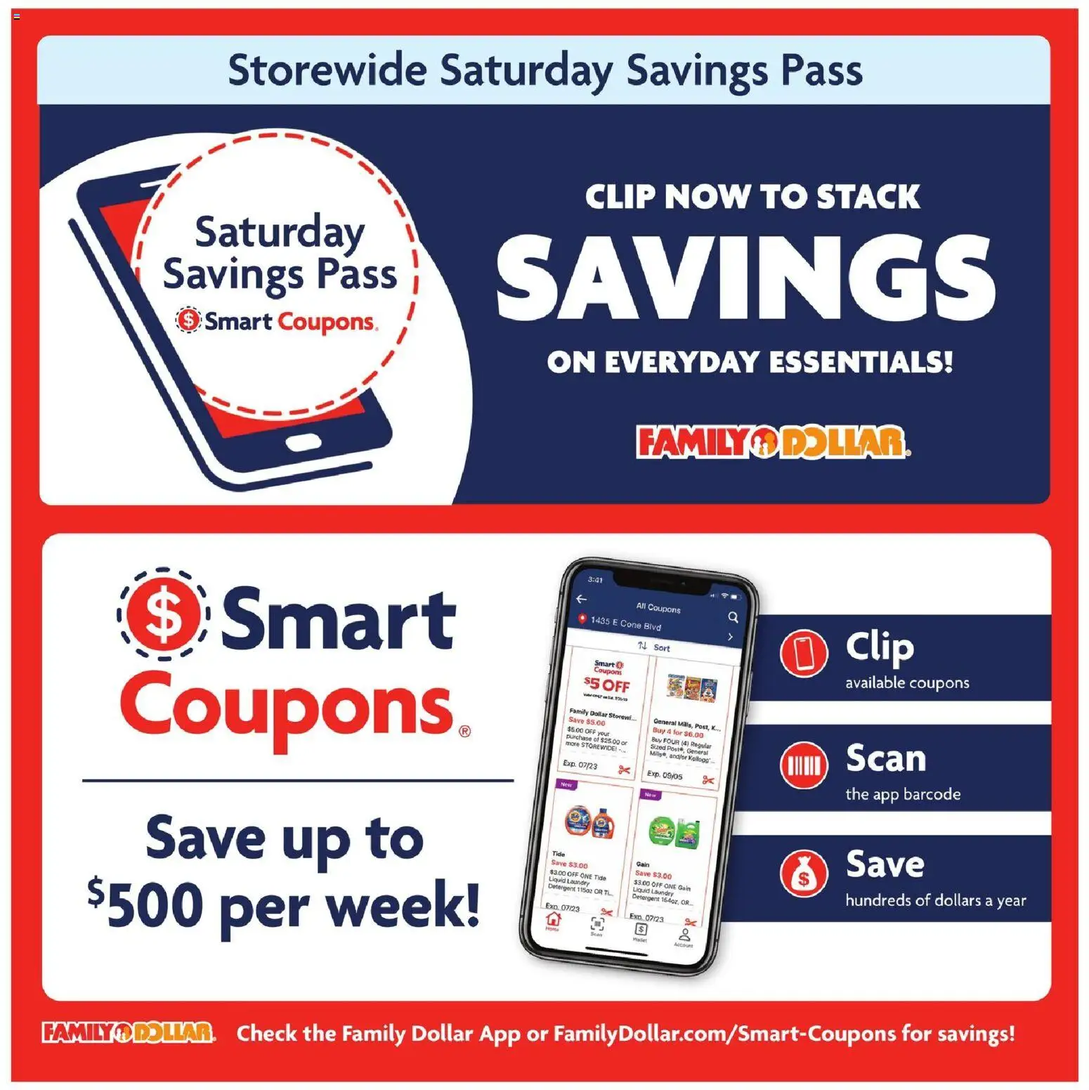 Family Dollar Current Ad - TX - valid from 08/02/2026 | Page: 4 | Products: Clip, Detergent