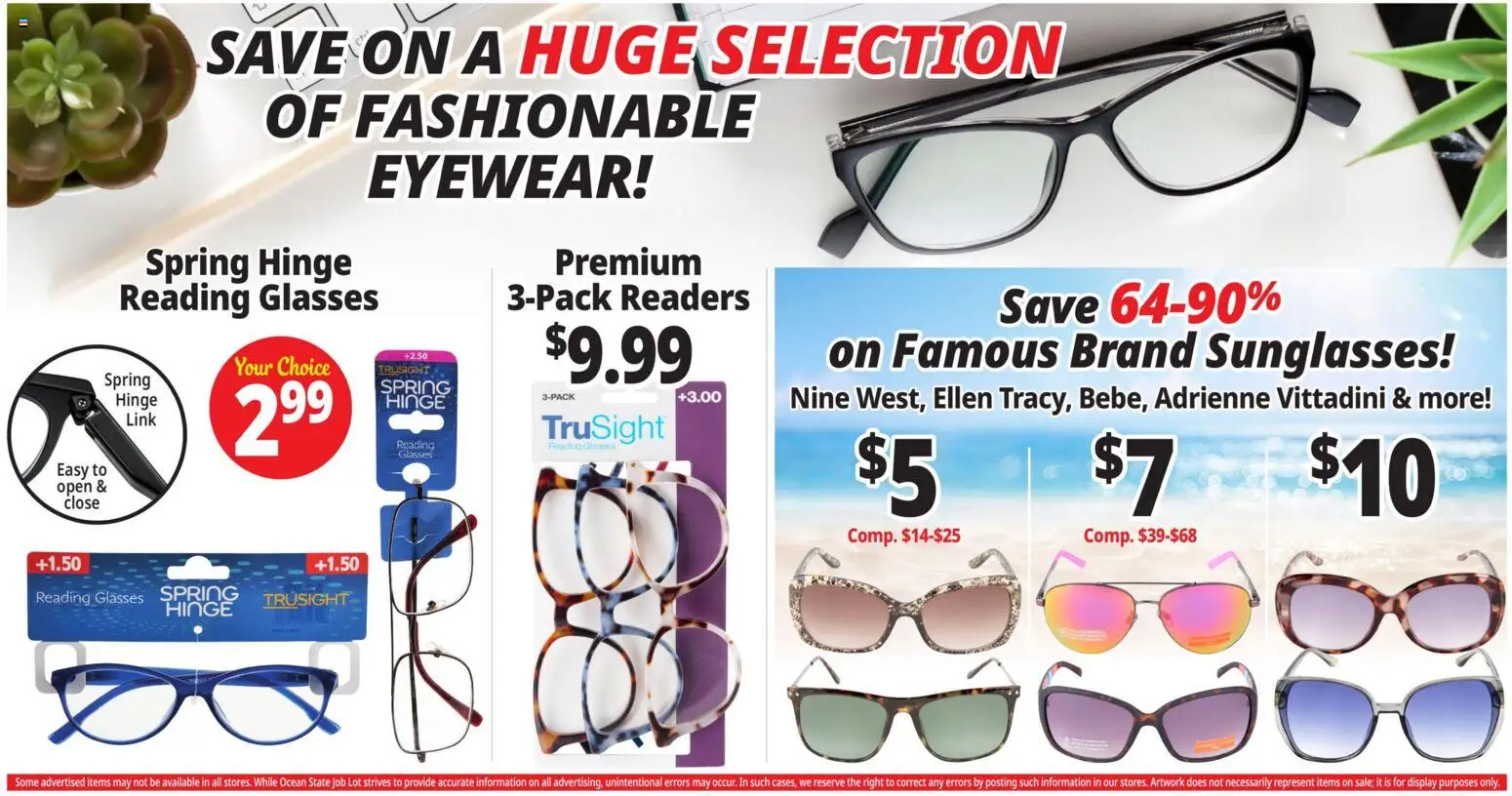 Ocean State Job Lot Weekly Ad - valid from 05.03.2026 | Page: 24 | Products: Hinge, Glasses