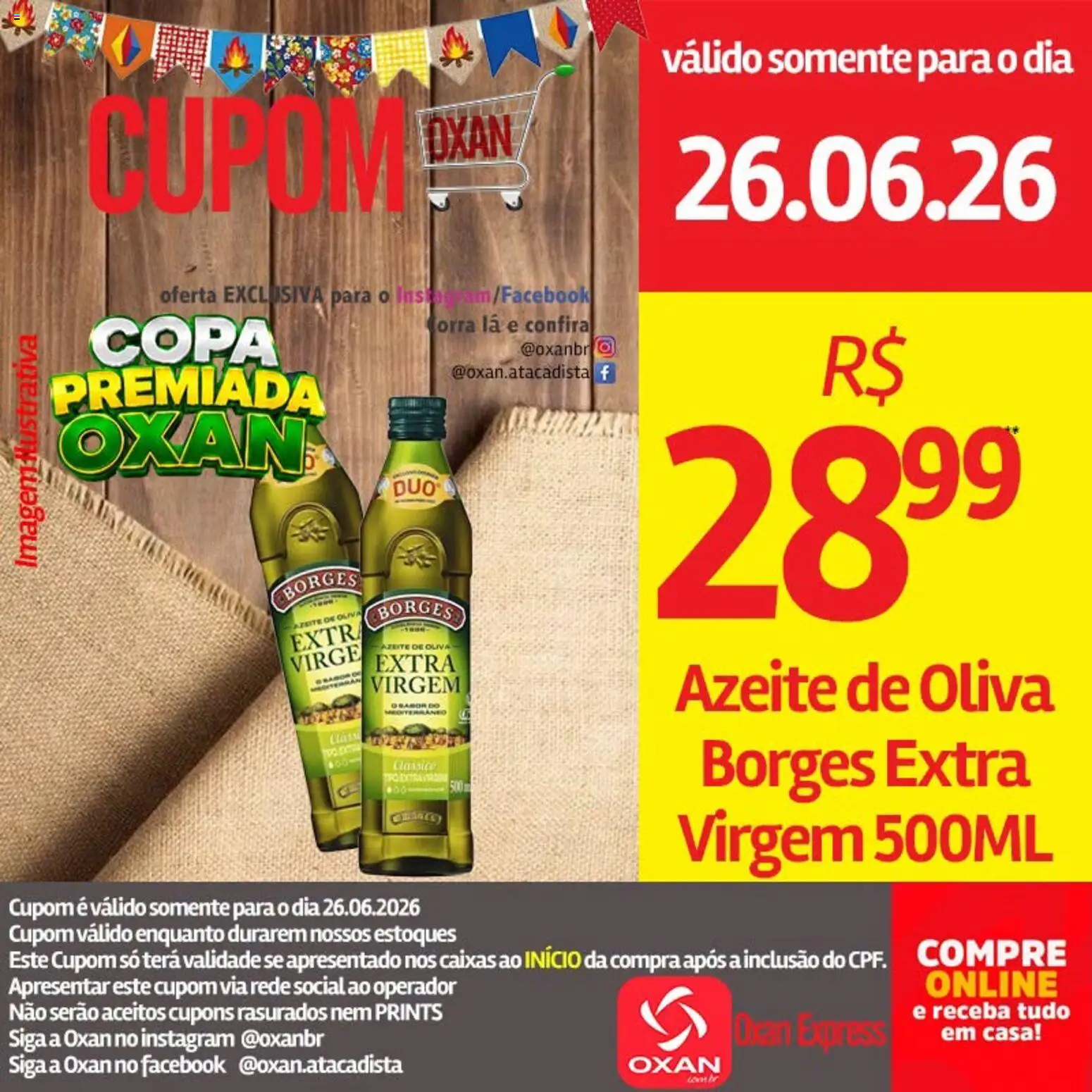 Oxan Atacadista Folheto - válido de 26/06/2026 | Página: 7 | Produtos: Copa, Azeite