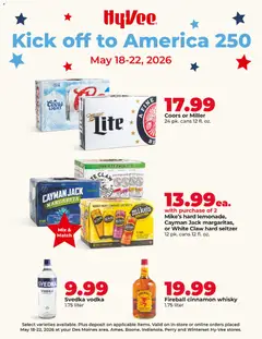 Preview of HyVee weekly ads valid from 18.05.2026