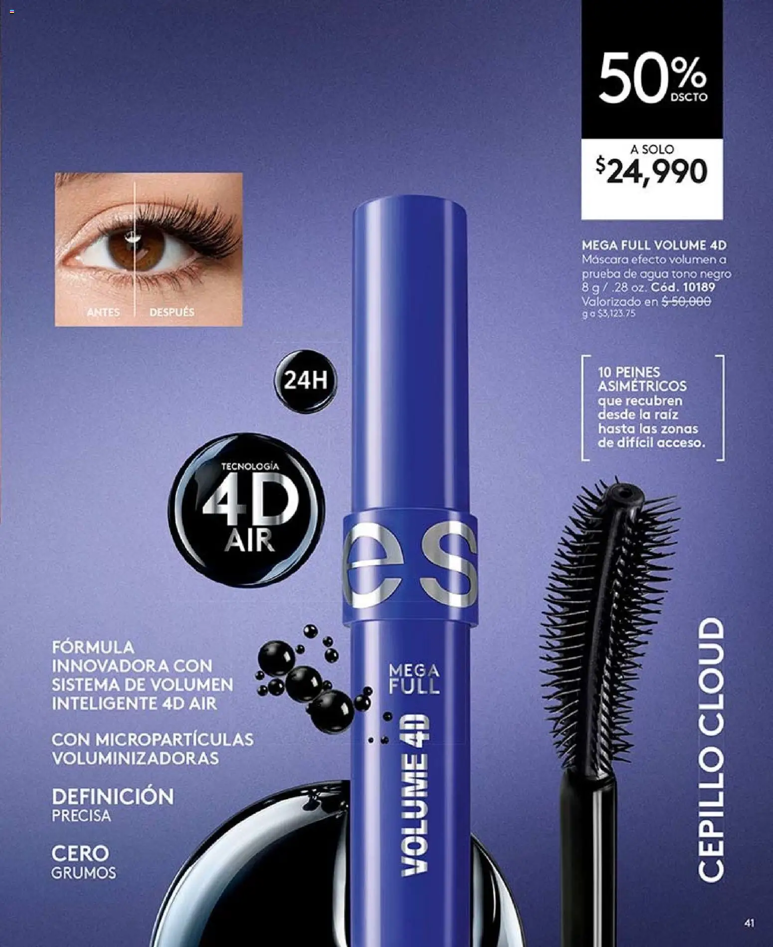 Ésika revista - valida desde el 07/08/2026 | Página: 41 | Productos: Agua, Cepillo, Máscara