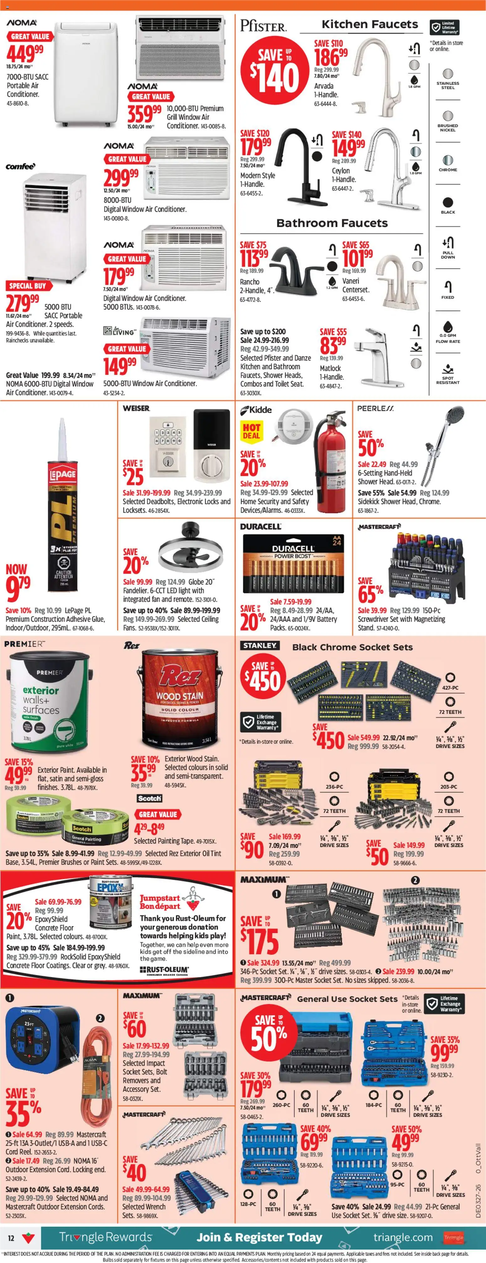 Canadian Tire flyer valid from Jul 2, 2026 | Page: 12 | Products: Grill, Fan, Shower, Oil