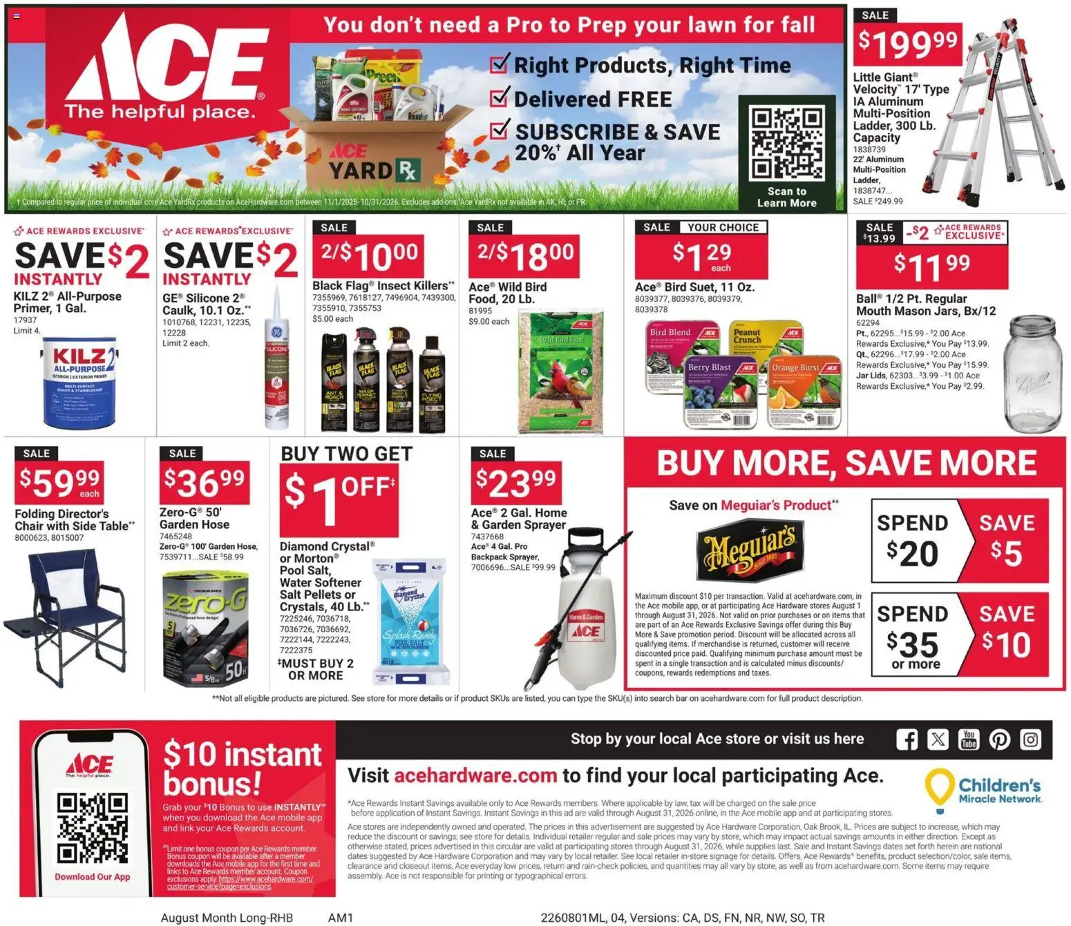 Giant Eagle ACE Ad - valid from 08/01/2026 | Page: 4 | Products: Table, Chair, Salt, Backpack