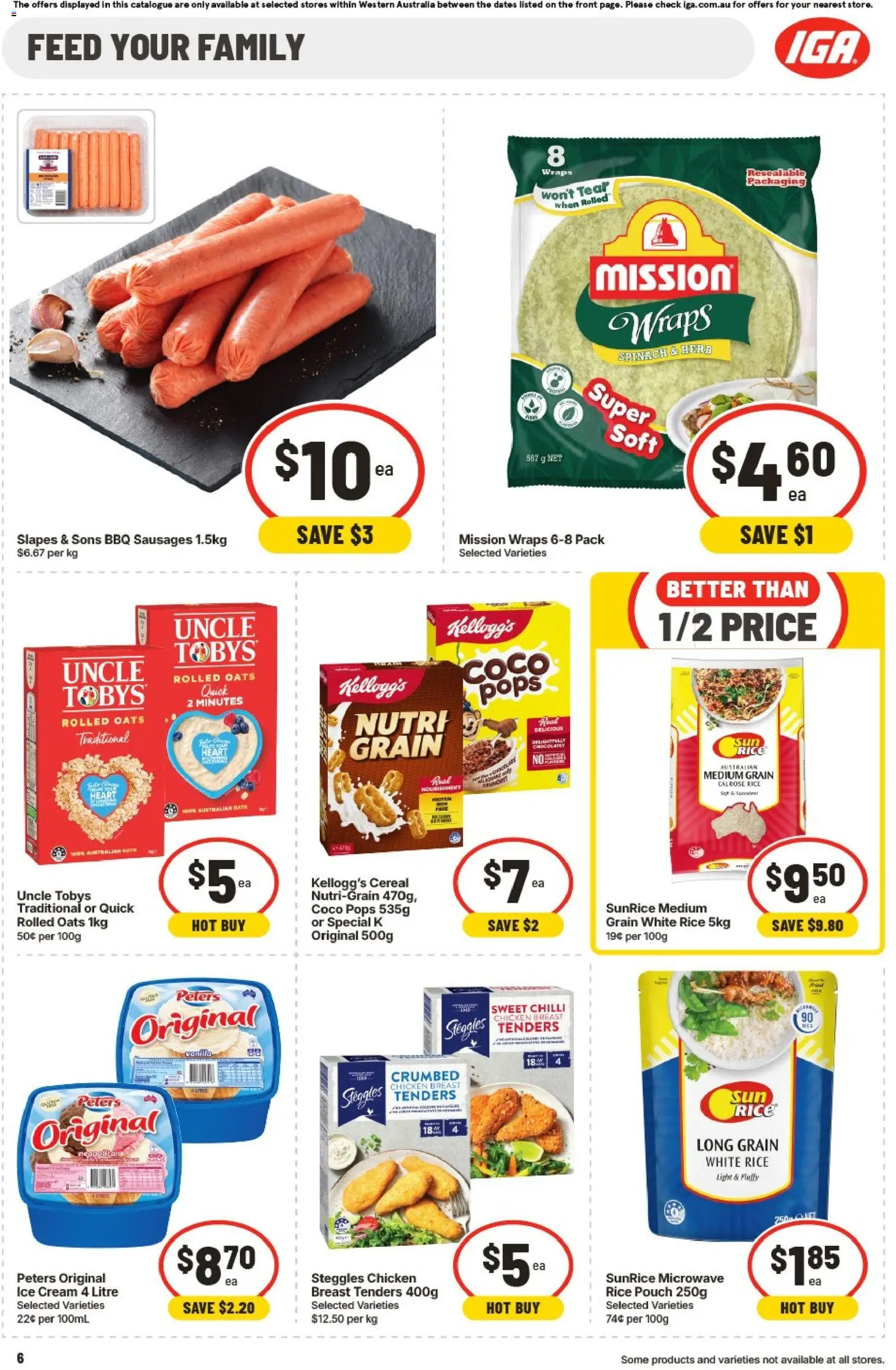 IGA catalogue - valid from 01/07/2026 | Page: 6 | Products: Oats, Ice cream, Chilli, Microwave