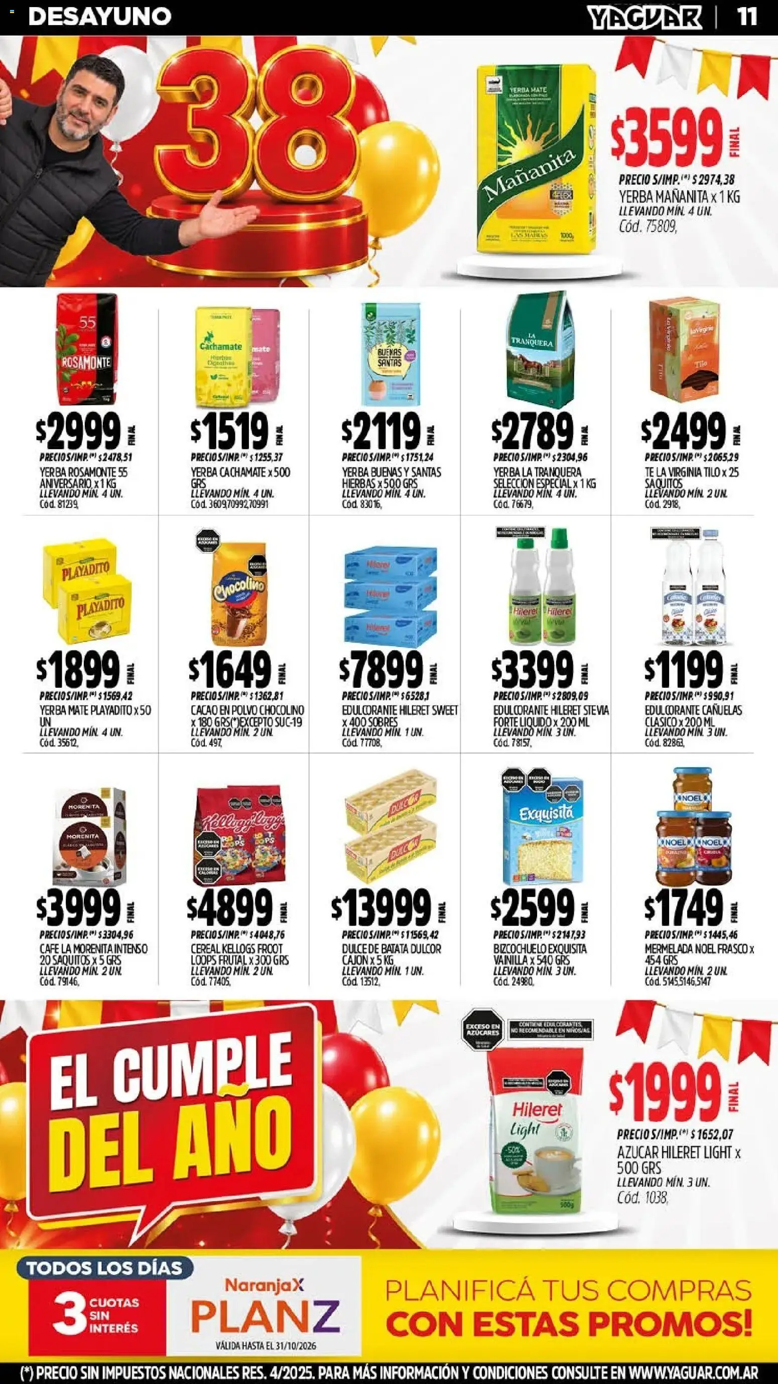 Revista de ofertas Yaguar - Página 12 - Ofertas válidas hasta el 1 de noviembre de 2026