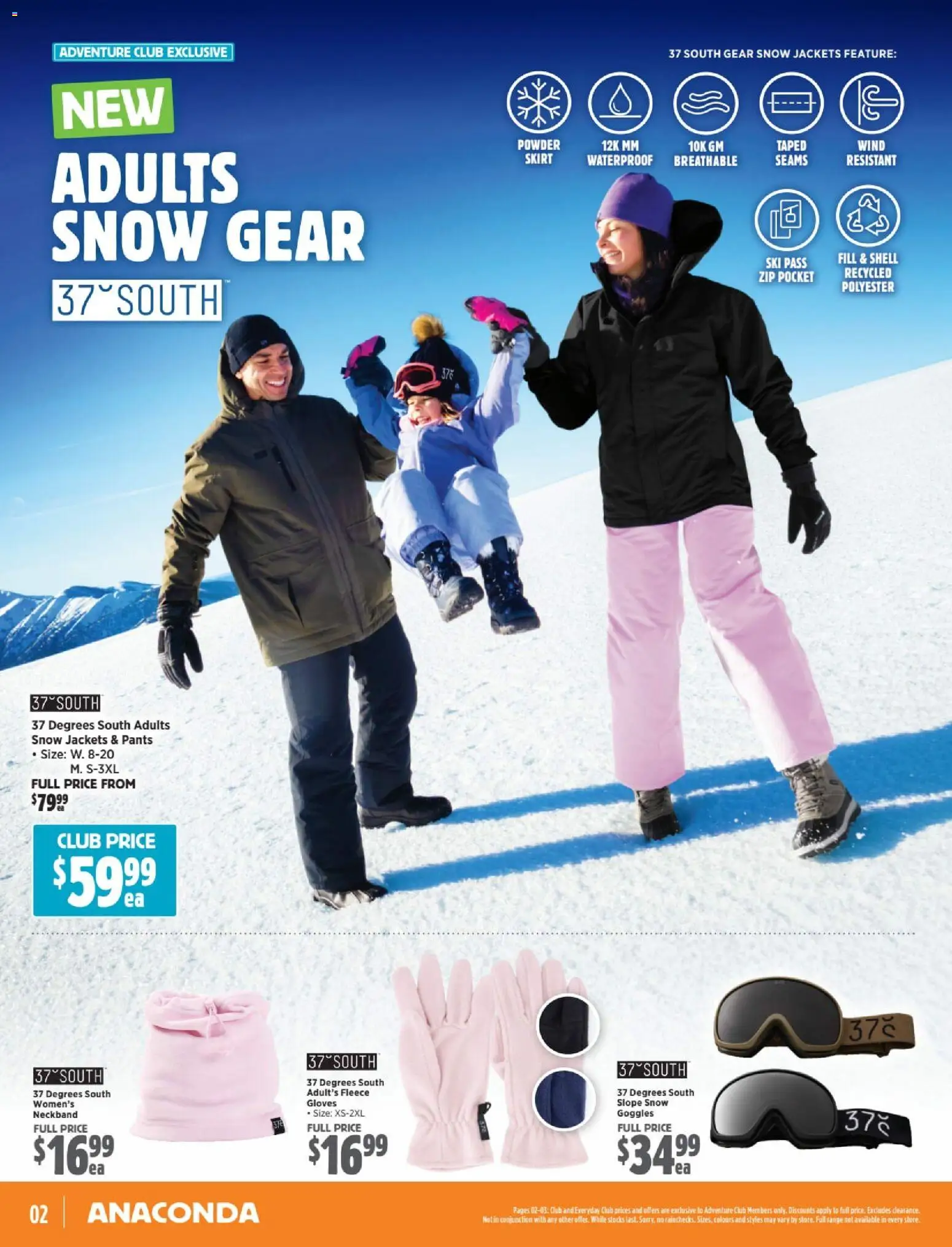 Anaconda catalogue - valid from 20.04.2026 | Page: 2 | Products: Powder, Pants, Gloves