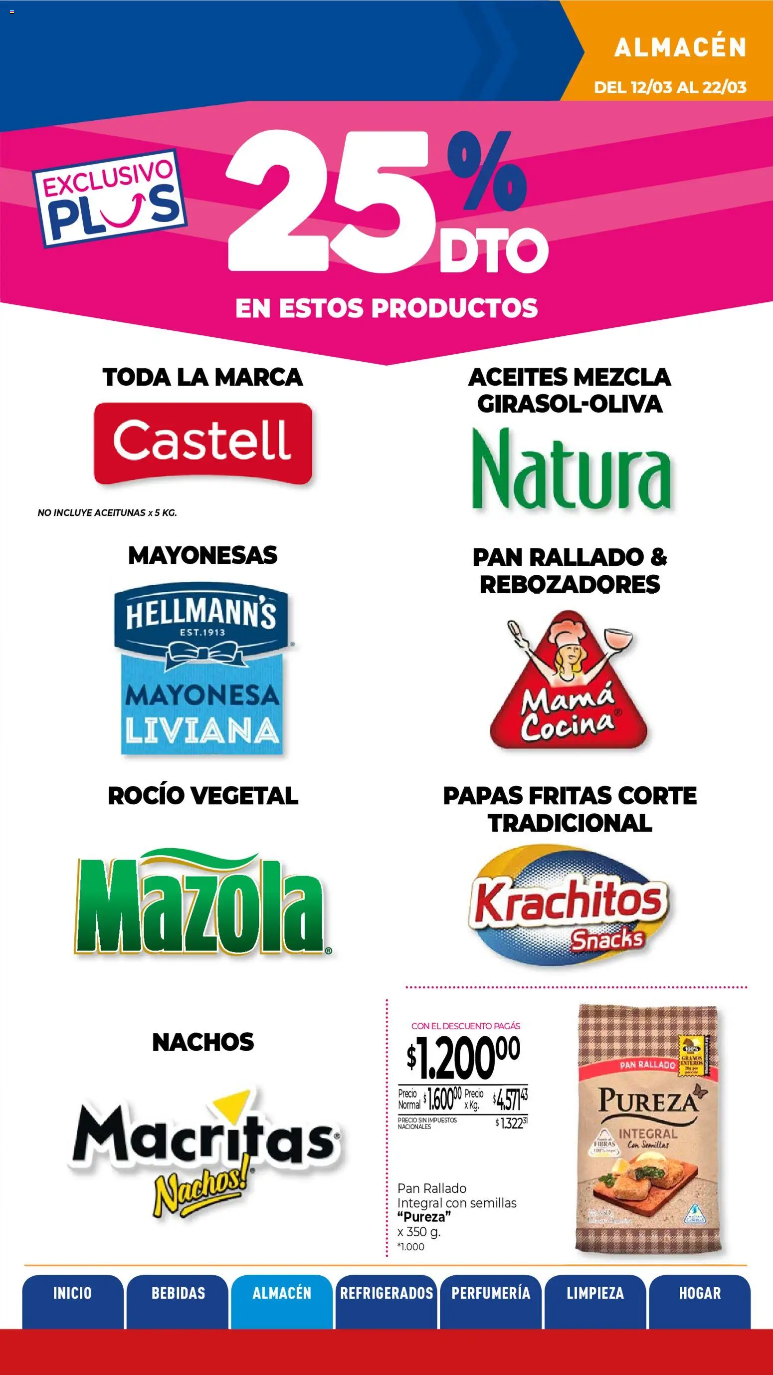 La Anonima catálogo │ válido desde el 13.03.2026 | Página: 13 | Productos: Semillas, Pan, Papas fritas, Pan rallado