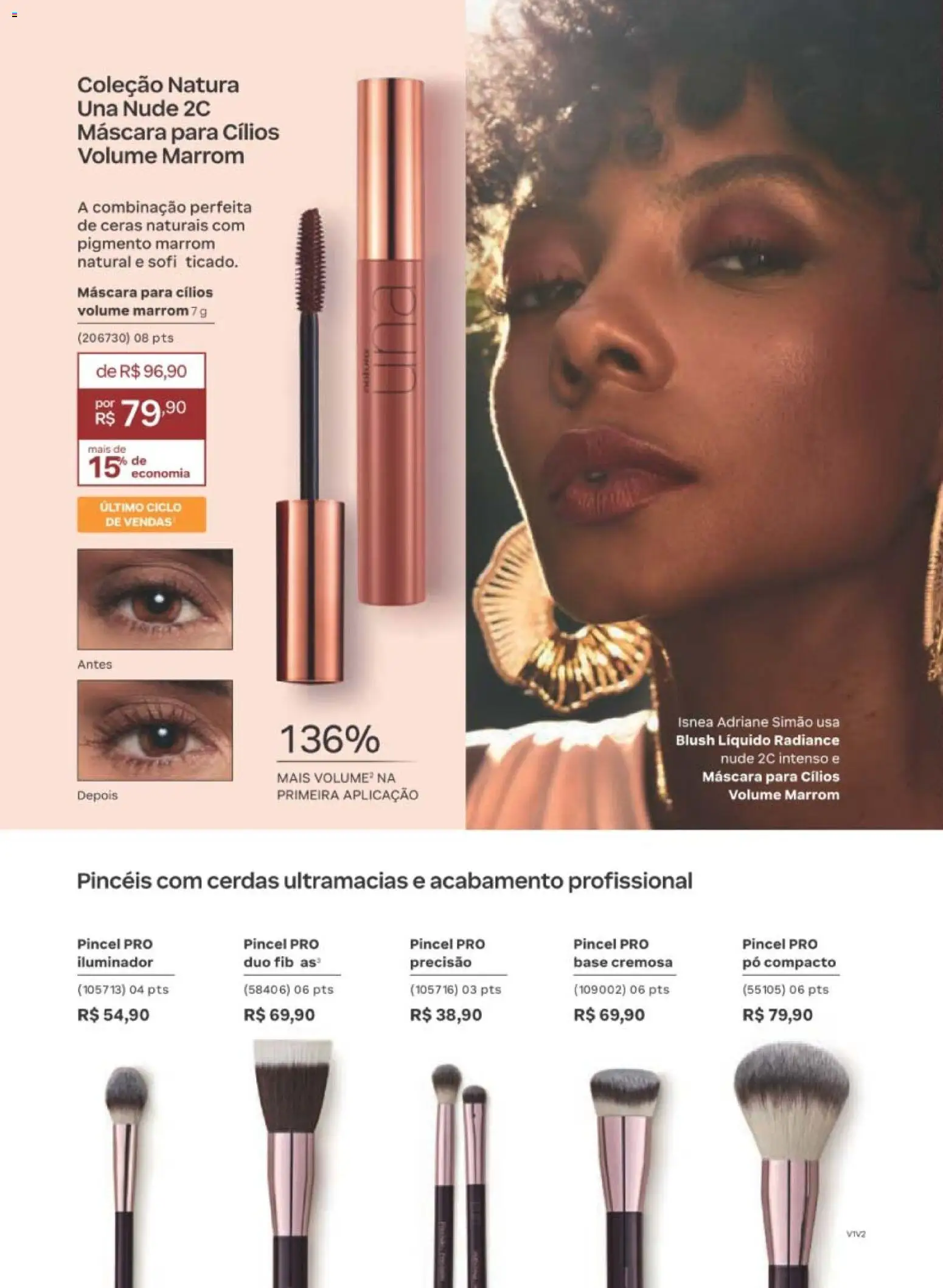 Natura Folheto - válido de 01/09/2026 | Página: 74 | Produtos: Pó compacto, Pó, Pincel, Iluminador
