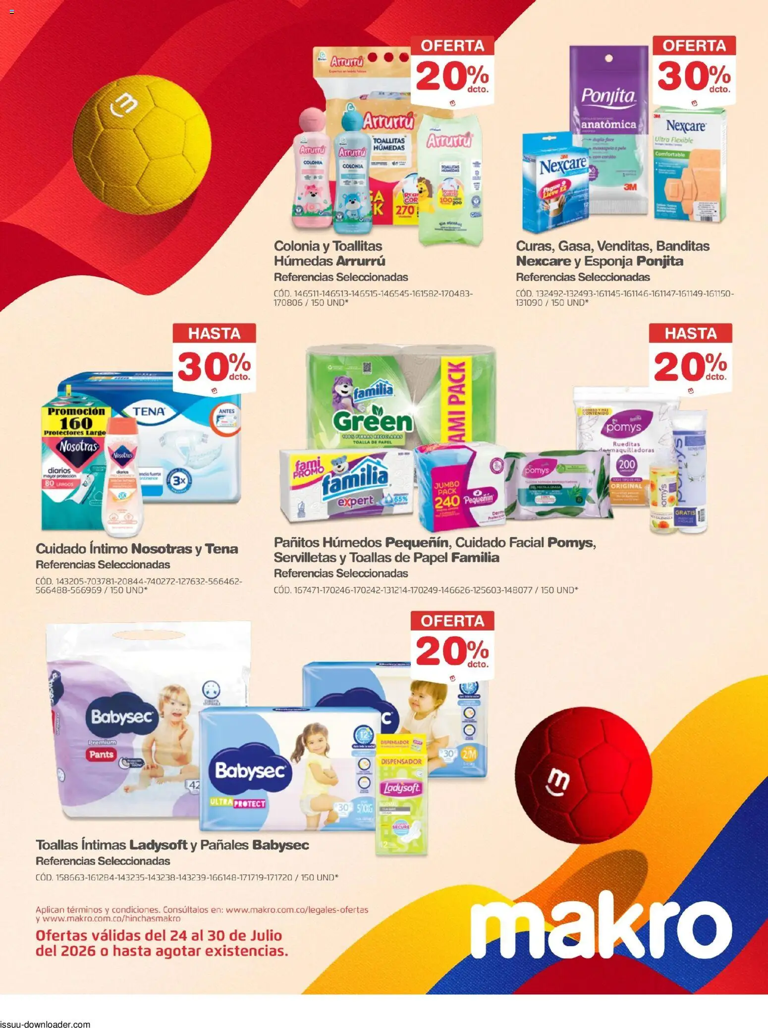 Makro revista - valida desde el 24/07/2026 | Página: 24 | Productos: Esponja, Toalla, Toallas, Dispensador