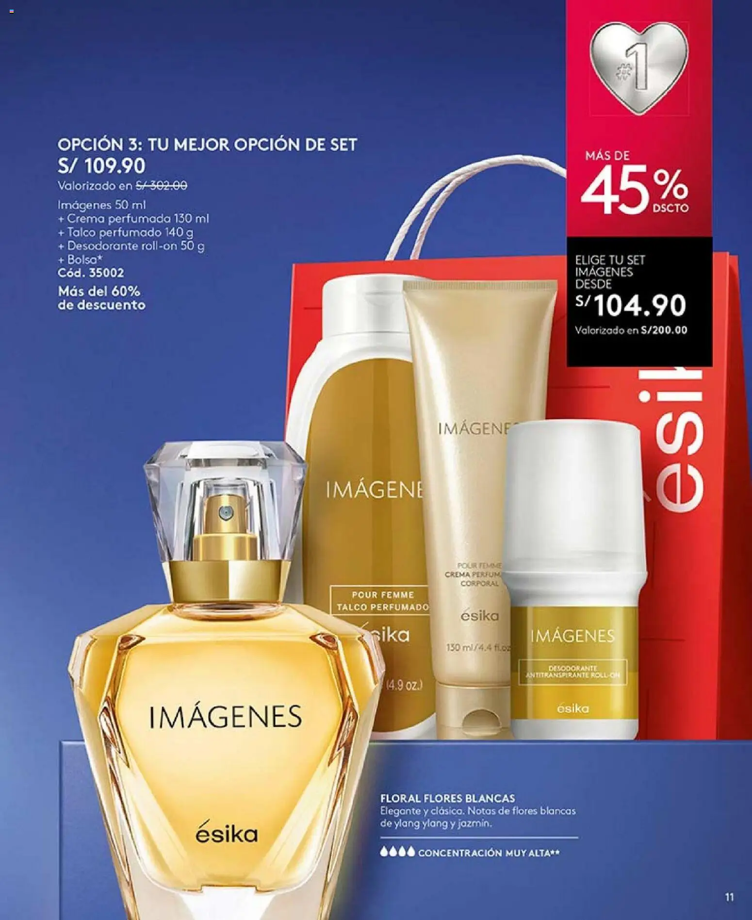 Catálogo Ésika válido desde 04/04/2026 | Página: 11 | Productos: Desodorante, Antitranspirante, Crema, Perfume