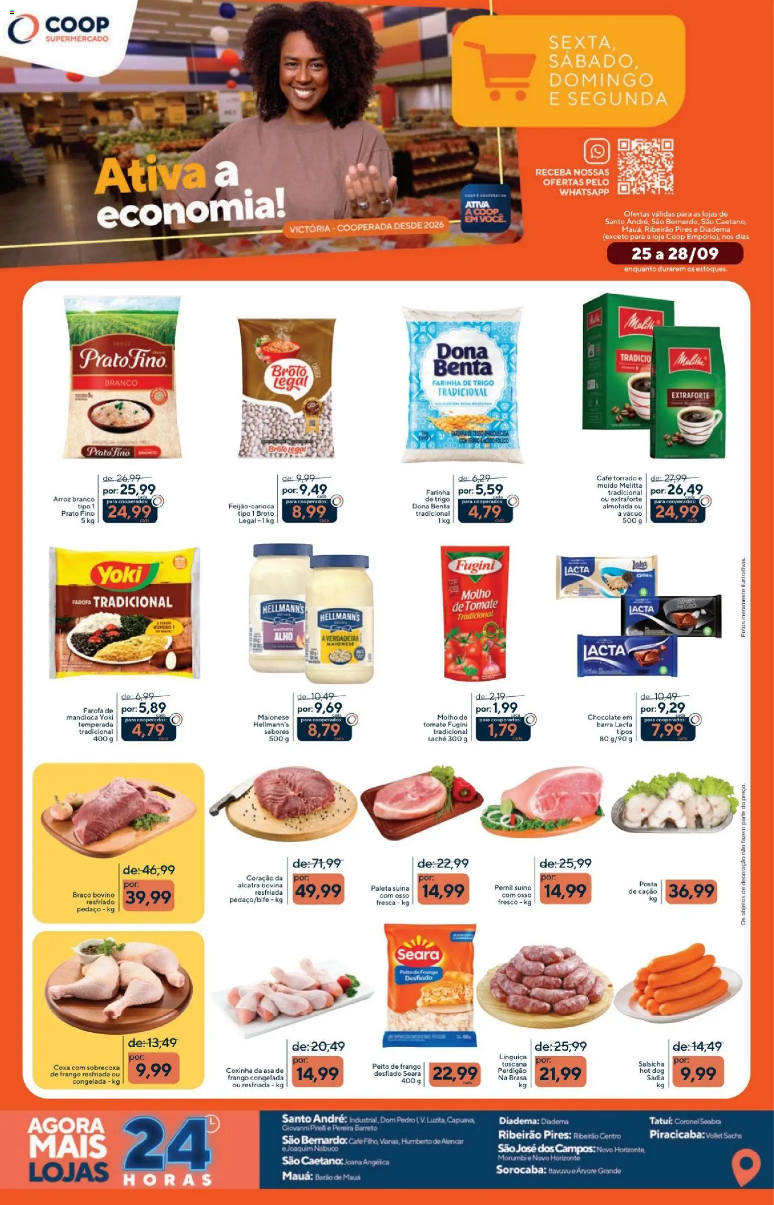 Coop Folheto - válido de 25/09/2026 | Página: 1 | Produtos: Tomate, Farinha, Farofa, Pirelli