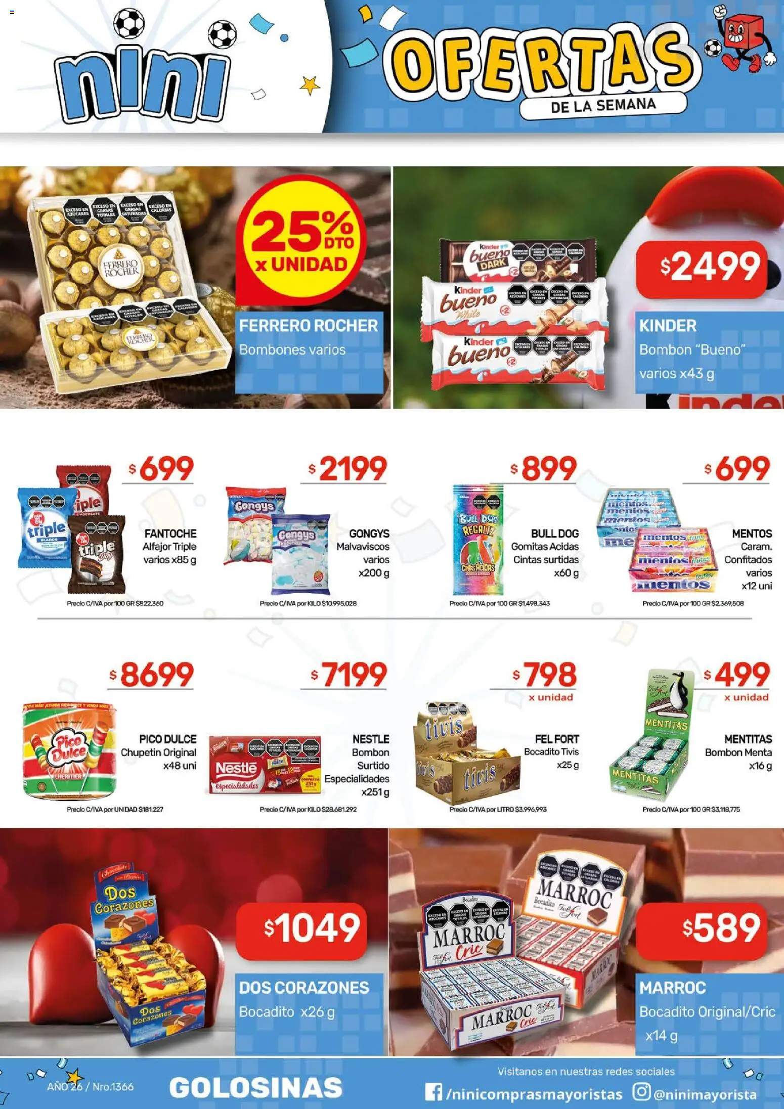 NINI Mayorista ofertas │ válido desde el 29/06/2026 | Página: 30 | Productos: Pico, Gomitas, Chocolate, Golosinas