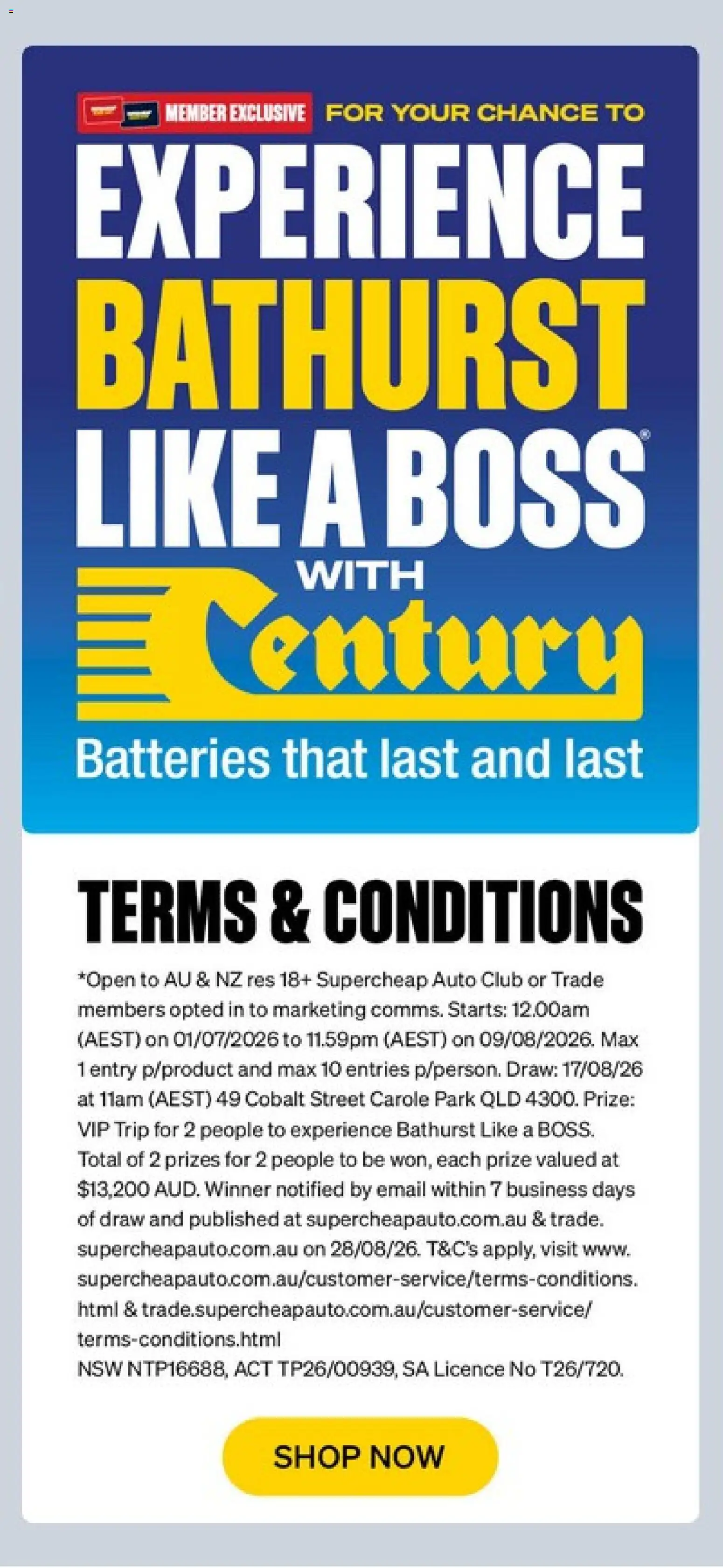 Supercheap Auto catalogue - valid from 22/07/2026 | Page: 38 | Products: Batteries