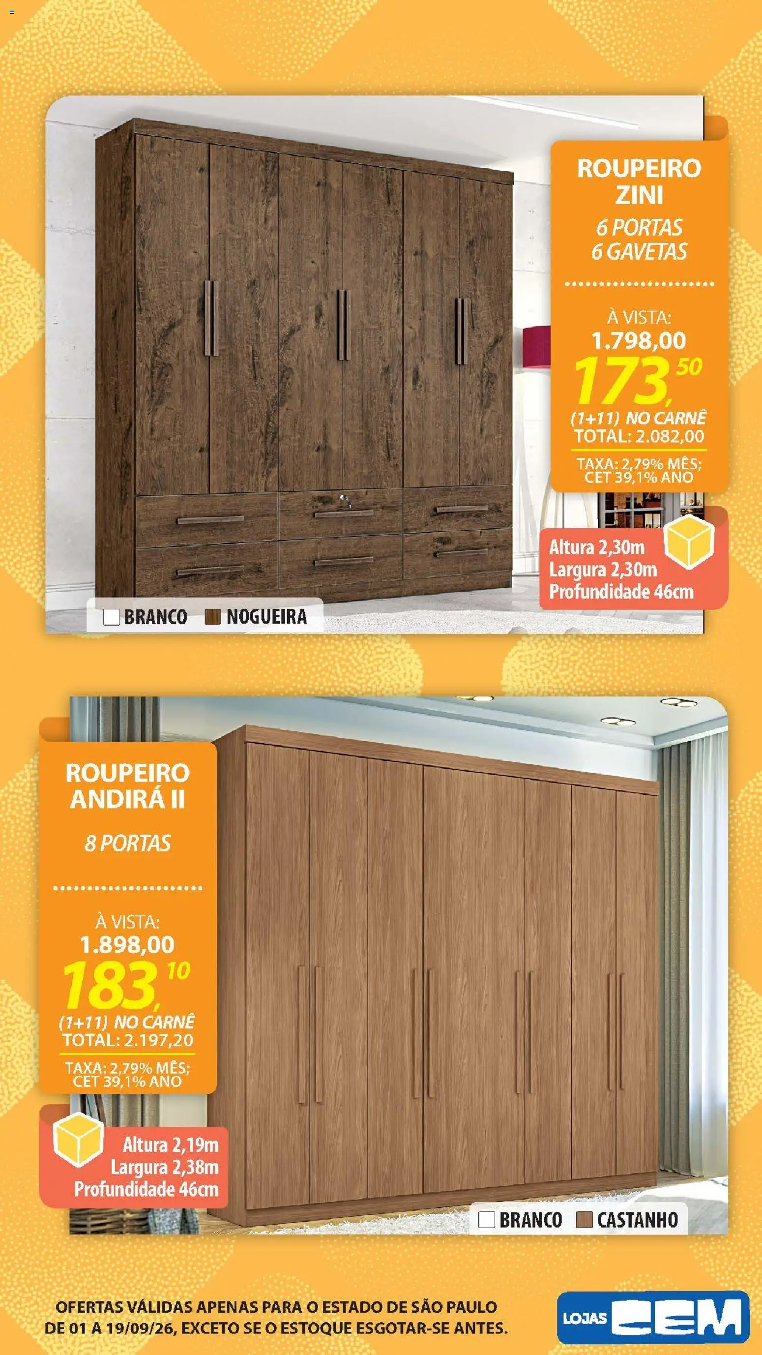 Lojas Cem Folheto - válido de 01/09/2026 | Página: 17 | Produtos: Portas, Carne