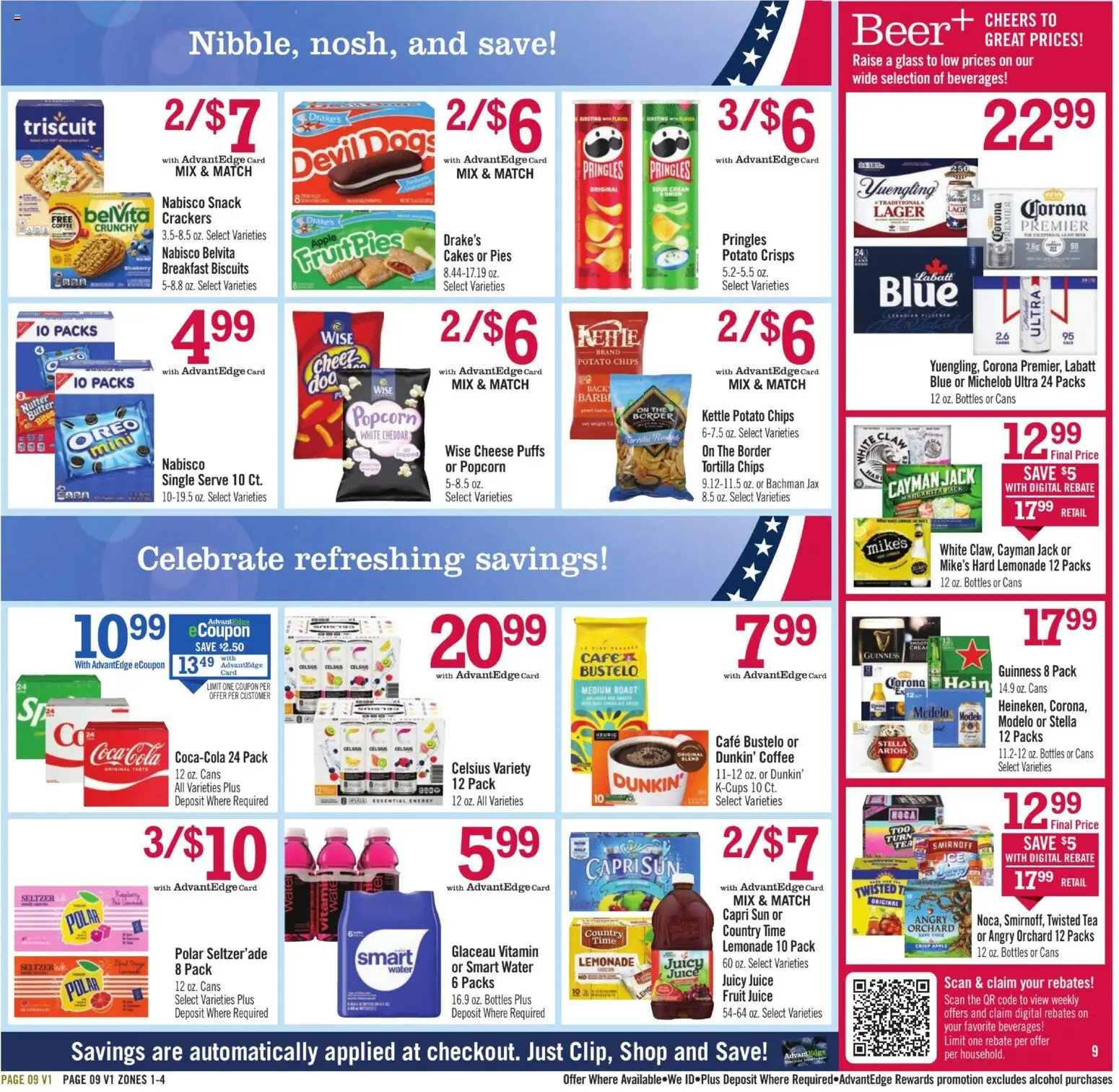 Price Chopper Weekly Ad - valid from 08/16/2026 | Page: 9 | Products: Crackers, Tea, Chips, Kettle