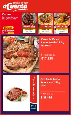 Super Bodega aCuenta Ofertas válido desde el 22.06.2026 | Página: 2 | Productos: Peso, Pollo, Cerdo